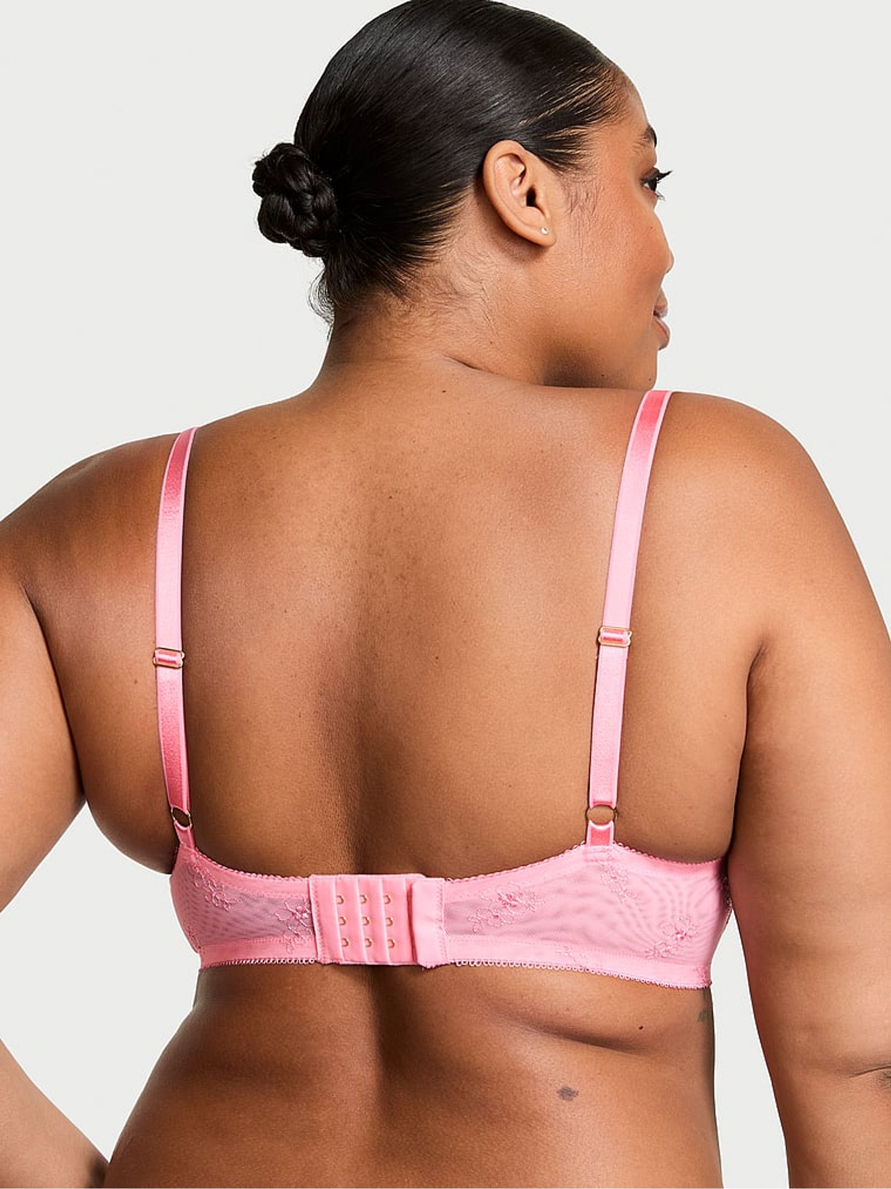 Pink Hope Unlined Balcony Pretty Petals Embroidered Bra - Image 2 of 3