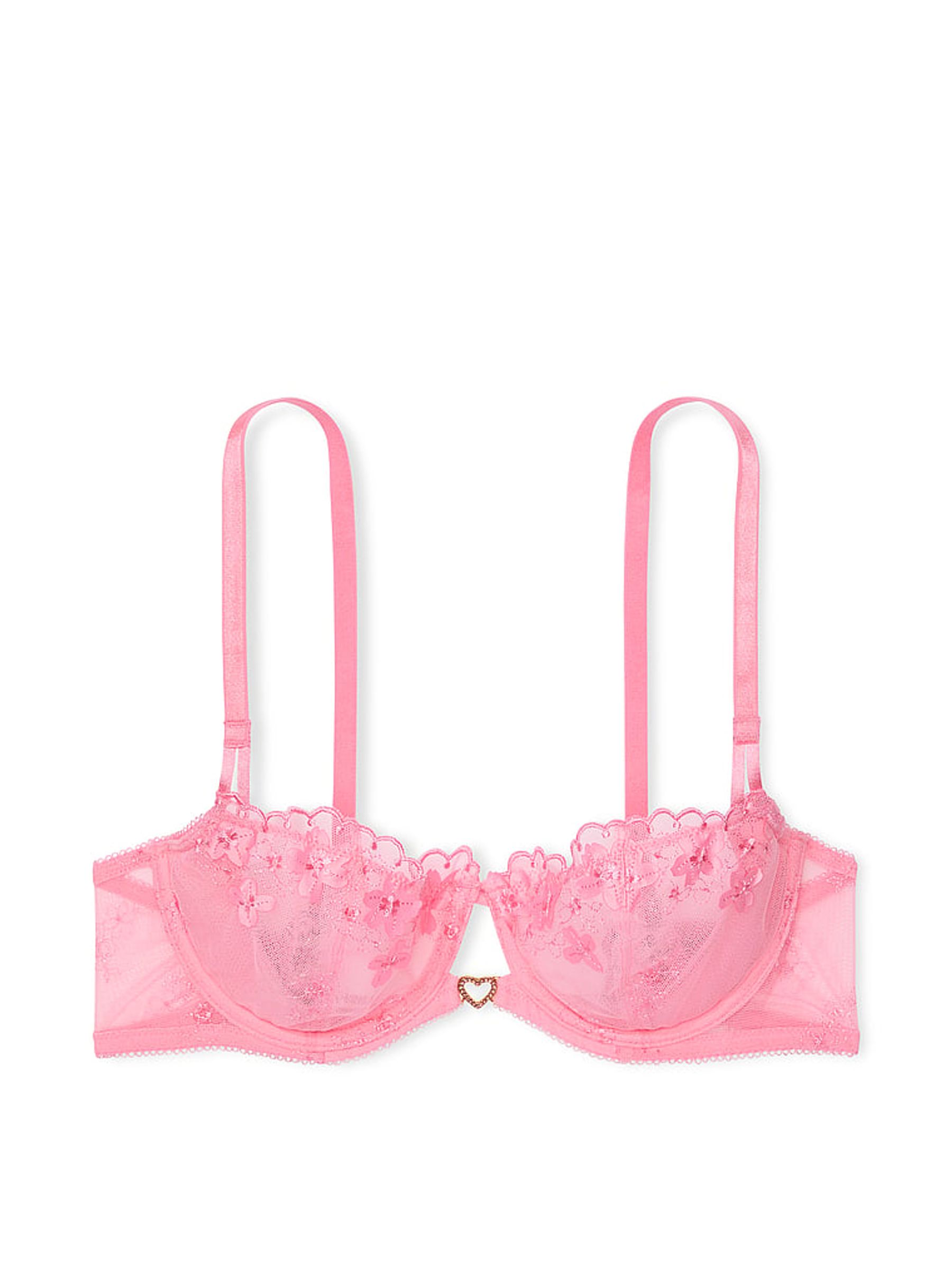 Pink Hope Unlined Balcony Pretty Petals Embroidered Bra - Image 3 of 3