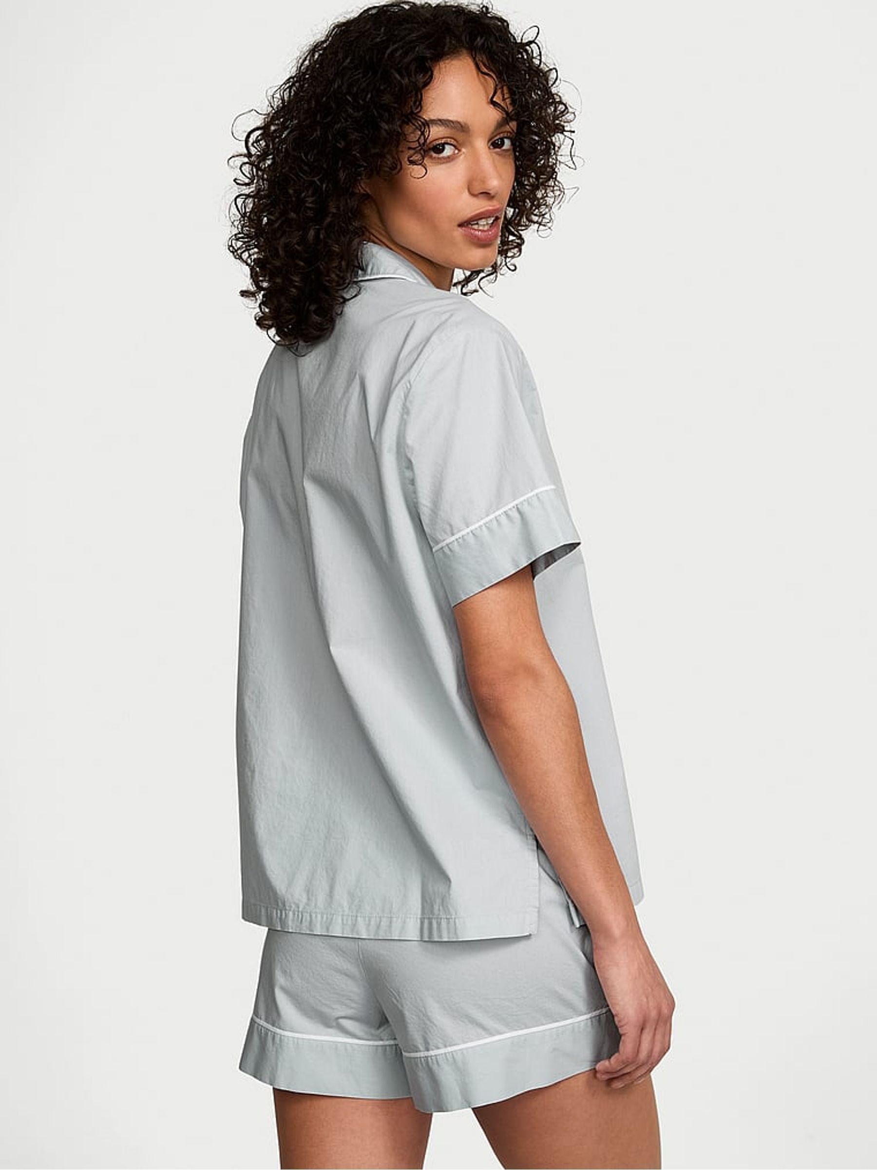 Grey Fog Cotton Short Pyjama Set - Image 2 of 3