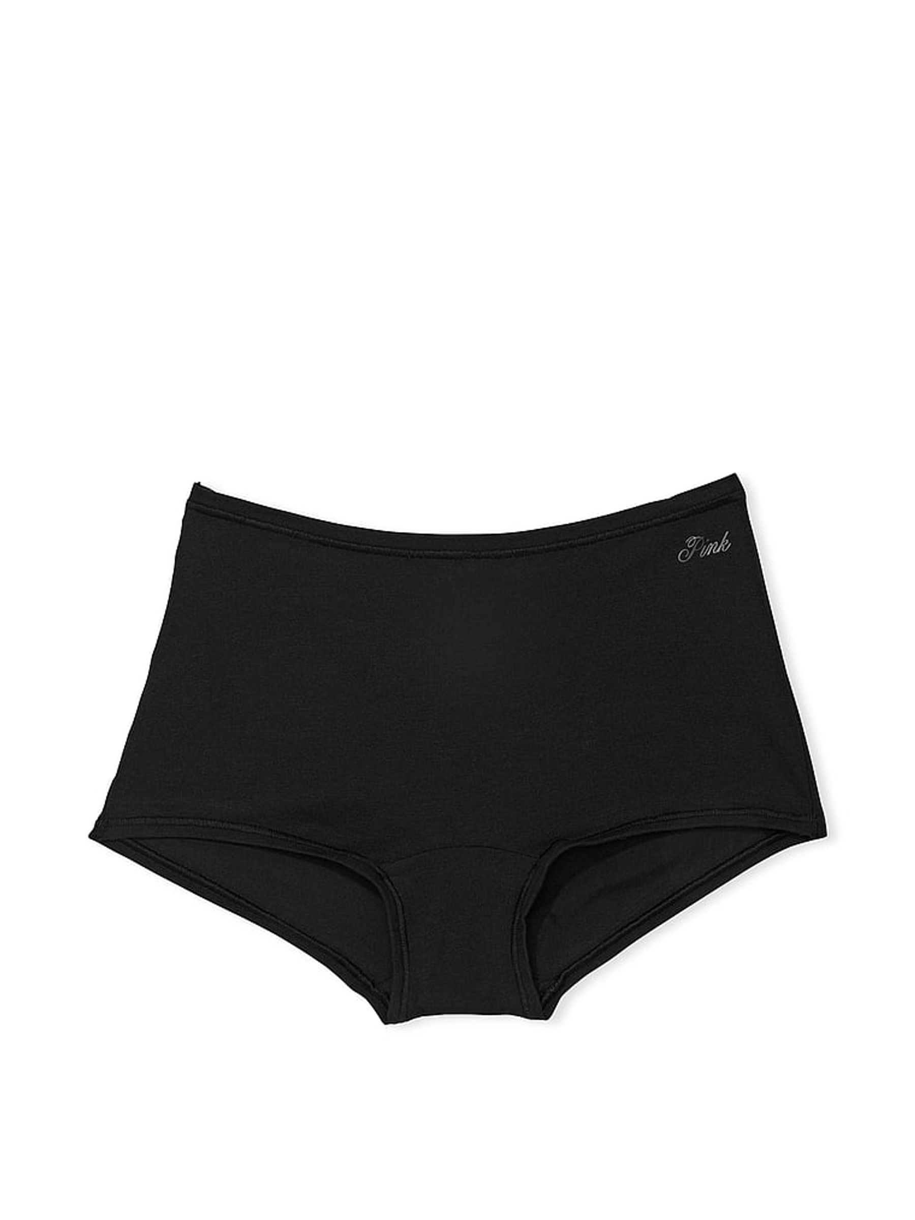 Black Cotton Boyshort Knickers - Image 3 of 3
