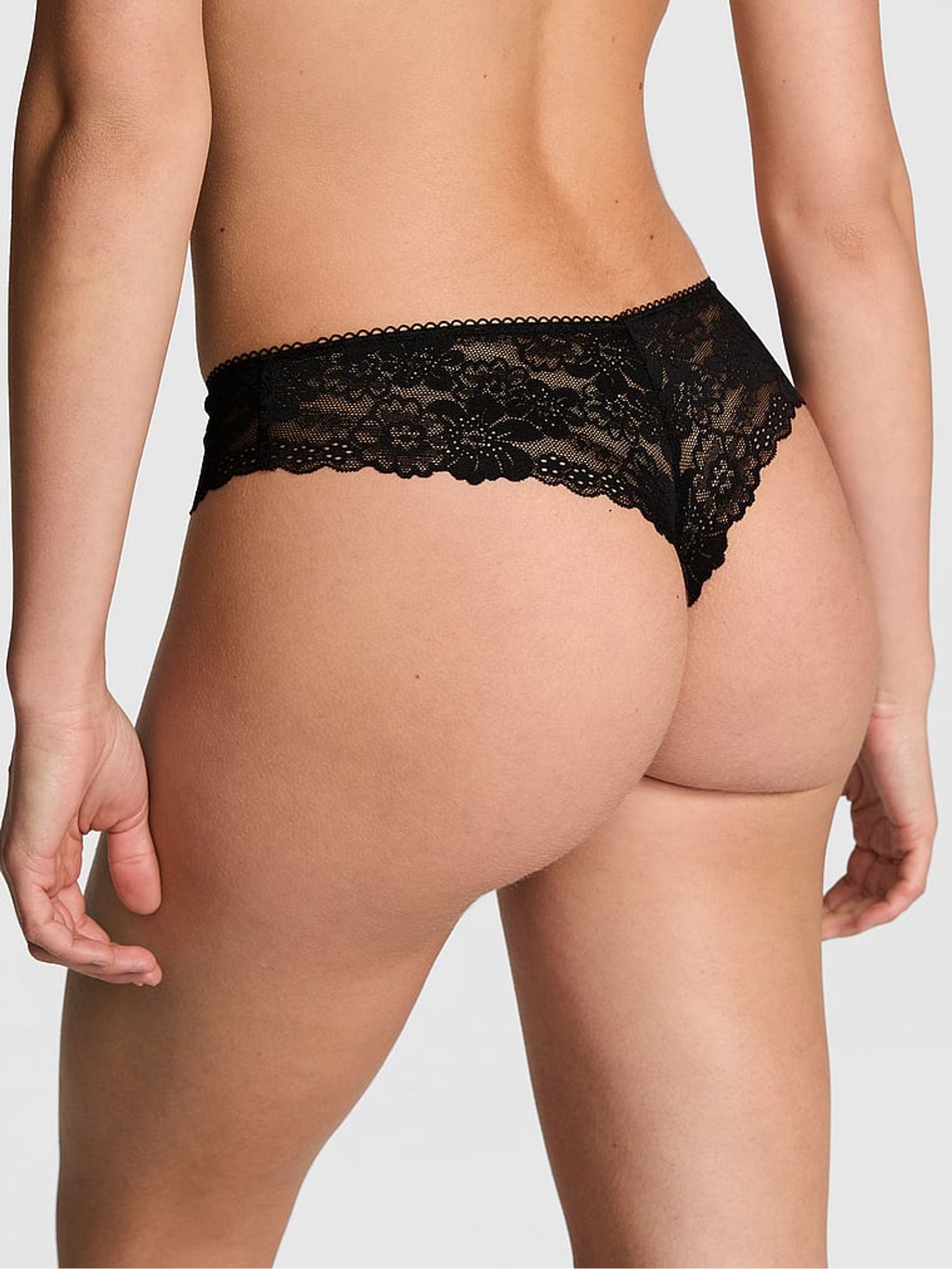 Black Cherry Lace Thong Knicker - Image 2 of 3