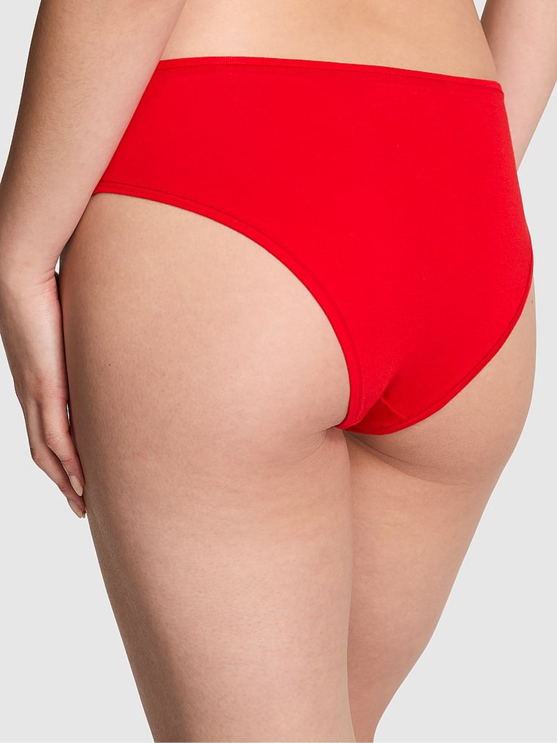 Vermillion Red Cheeky Cotton Knickers - Image 2 of 3