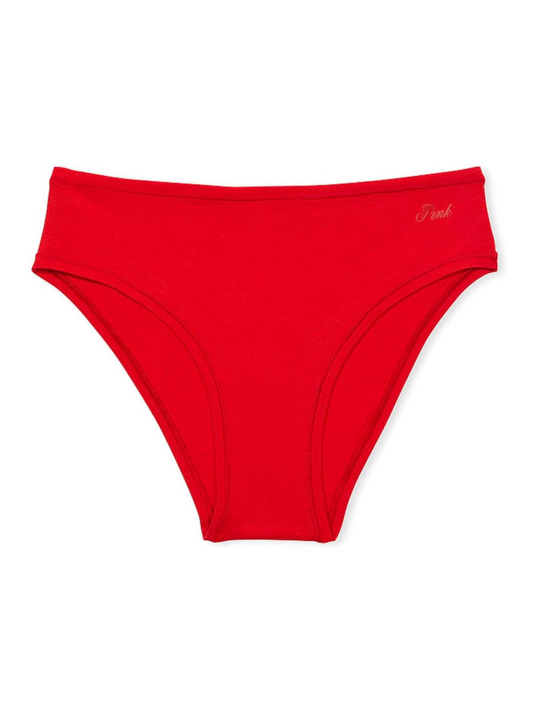 Vermillion Red Cheeky Cotton Knickers - Image 3 of 3