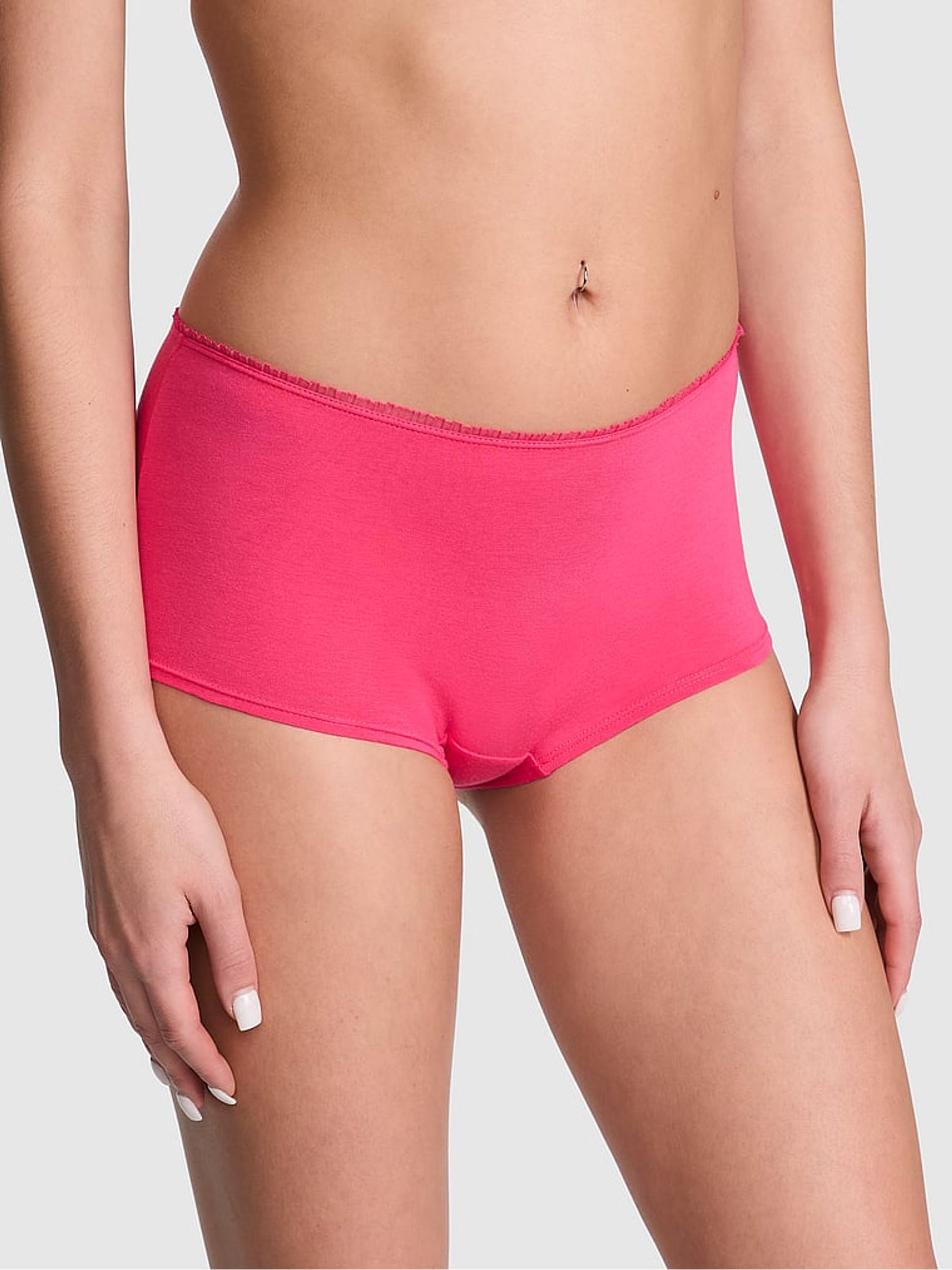 Double Bubble Pink Short Cotton Knickers - Image 1 of 3