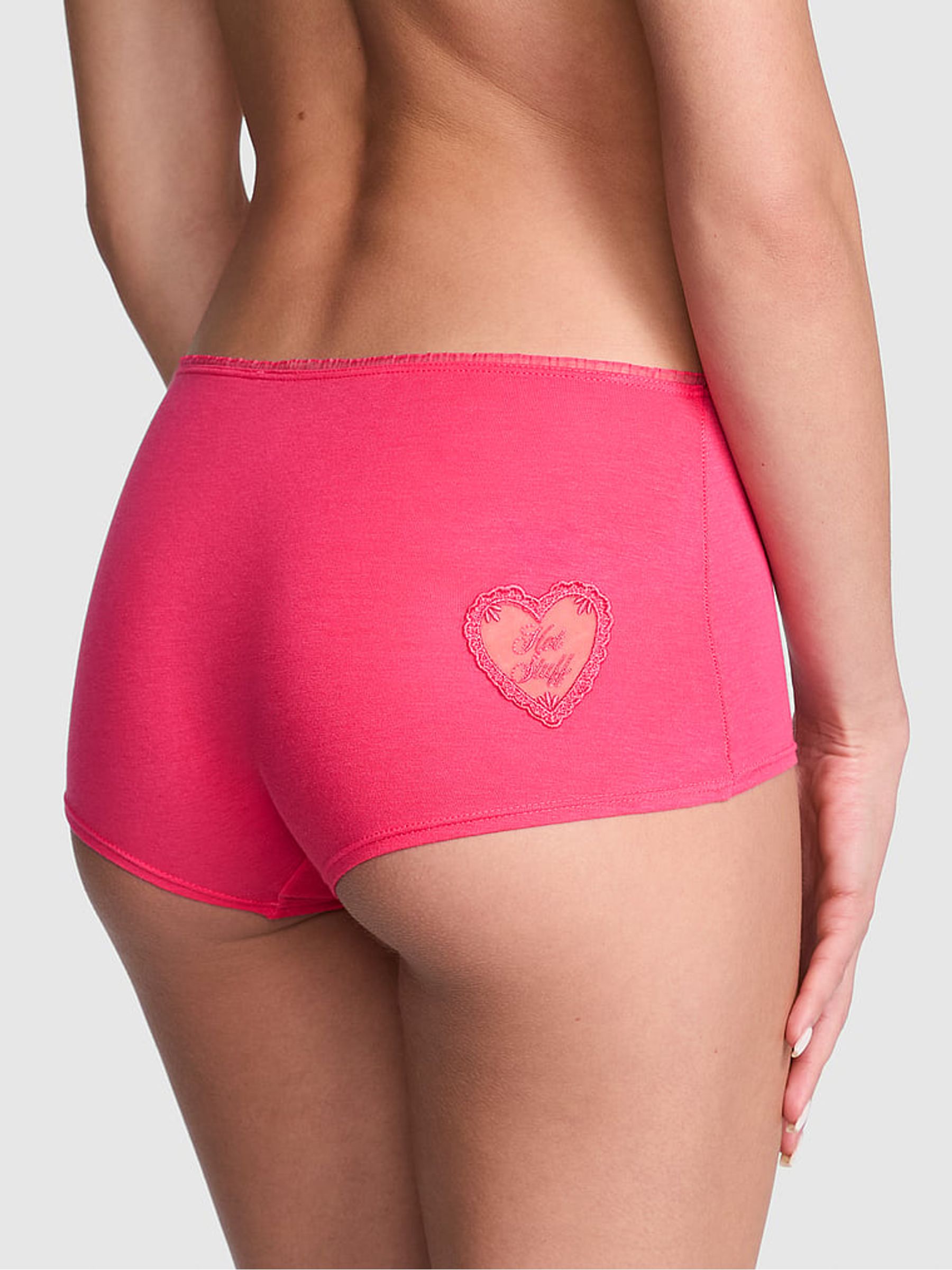 Double Bubble Pink Short Cotton Knickers - Image 2 of 3