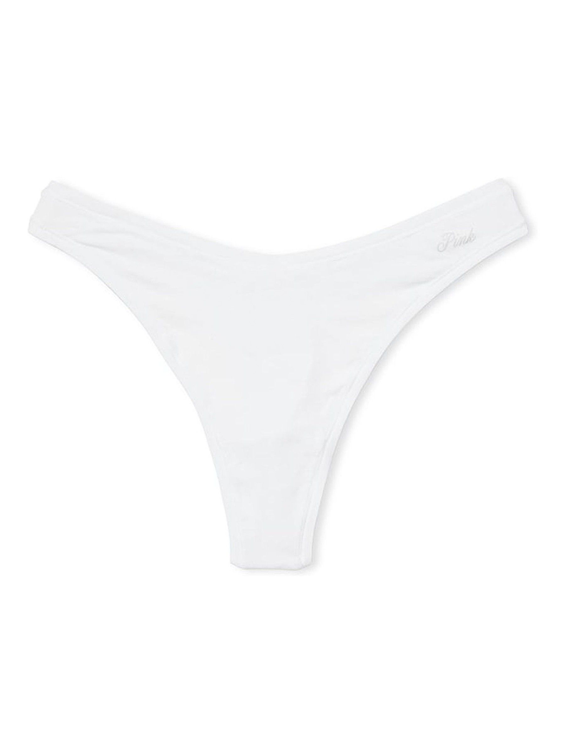 White Thong Cotton Knickers - Image 3 of 3