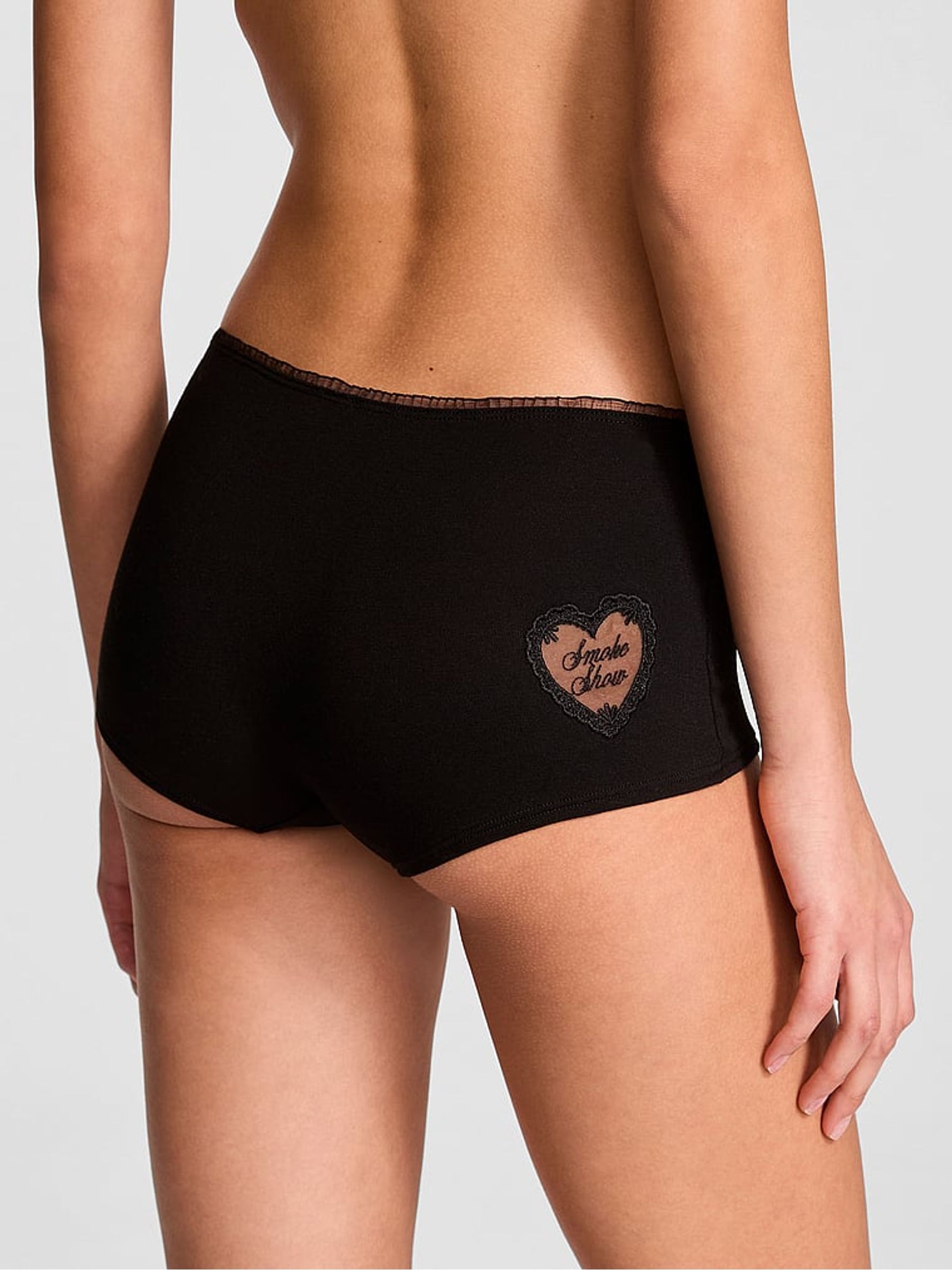 Black Short Cotton Knickers - Image 2 of 3
