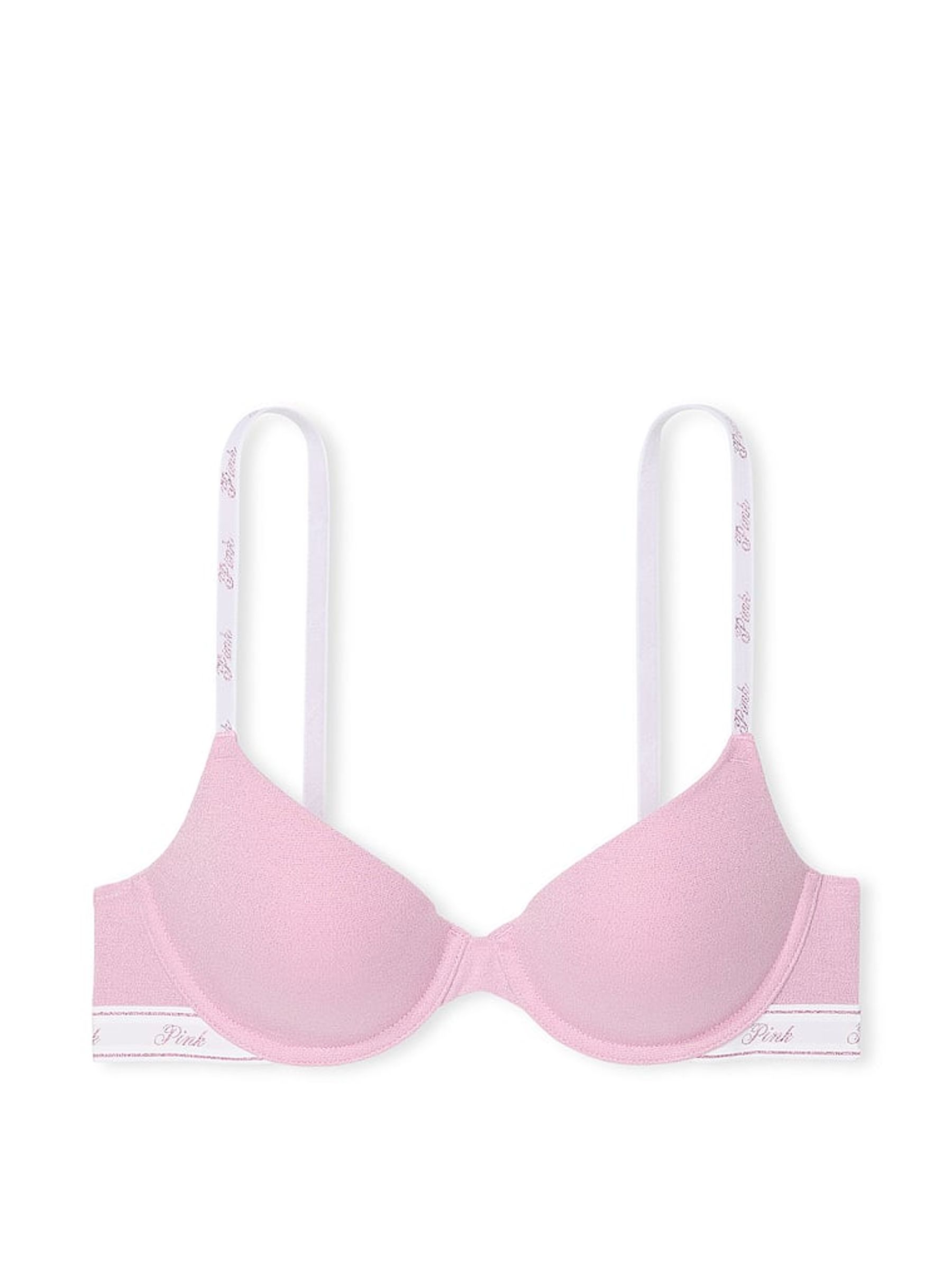 Petal Pink Shine T Shirt Cotton Logo Bra - Image 3 of 3