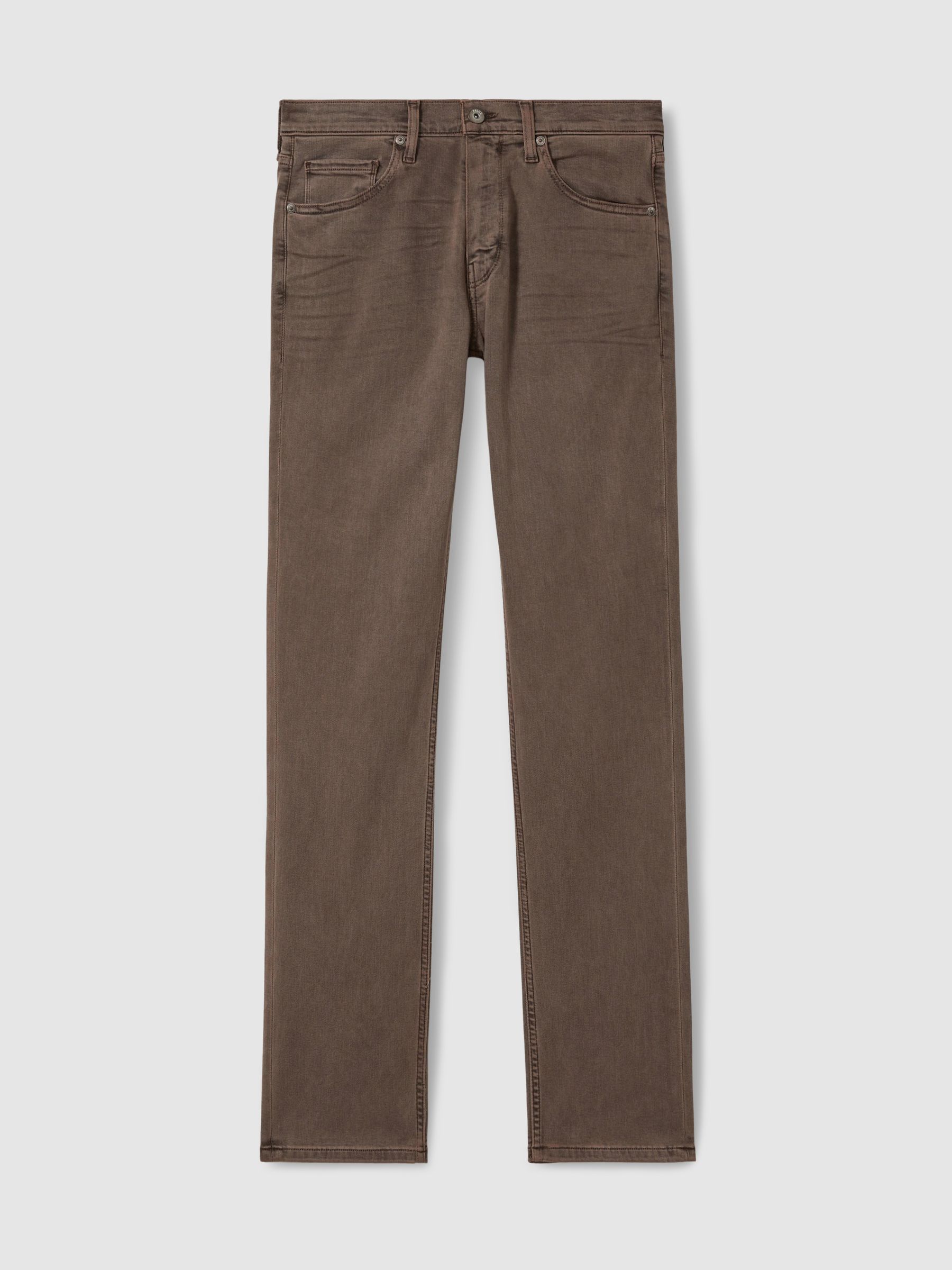 Paige Slim Straight Leg Jeans in Vintage Falcon - Image 2 of 6