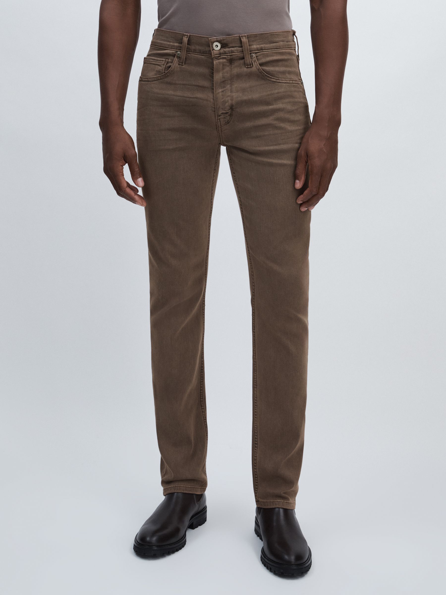 Paige Slim Straight Leg Jeans in Vintage Falcon - Image 3 of 6