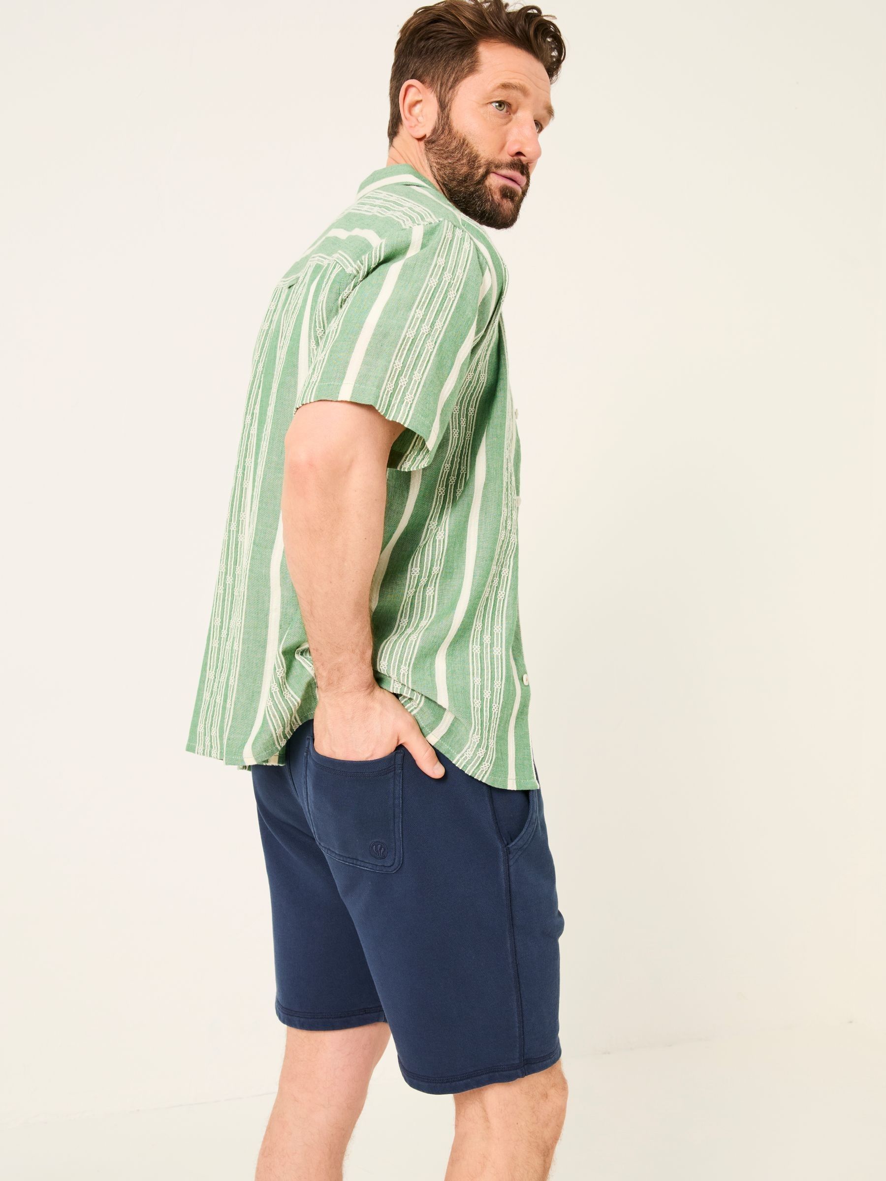 Cambourne Navy Sweat Short - Image 2 of 5