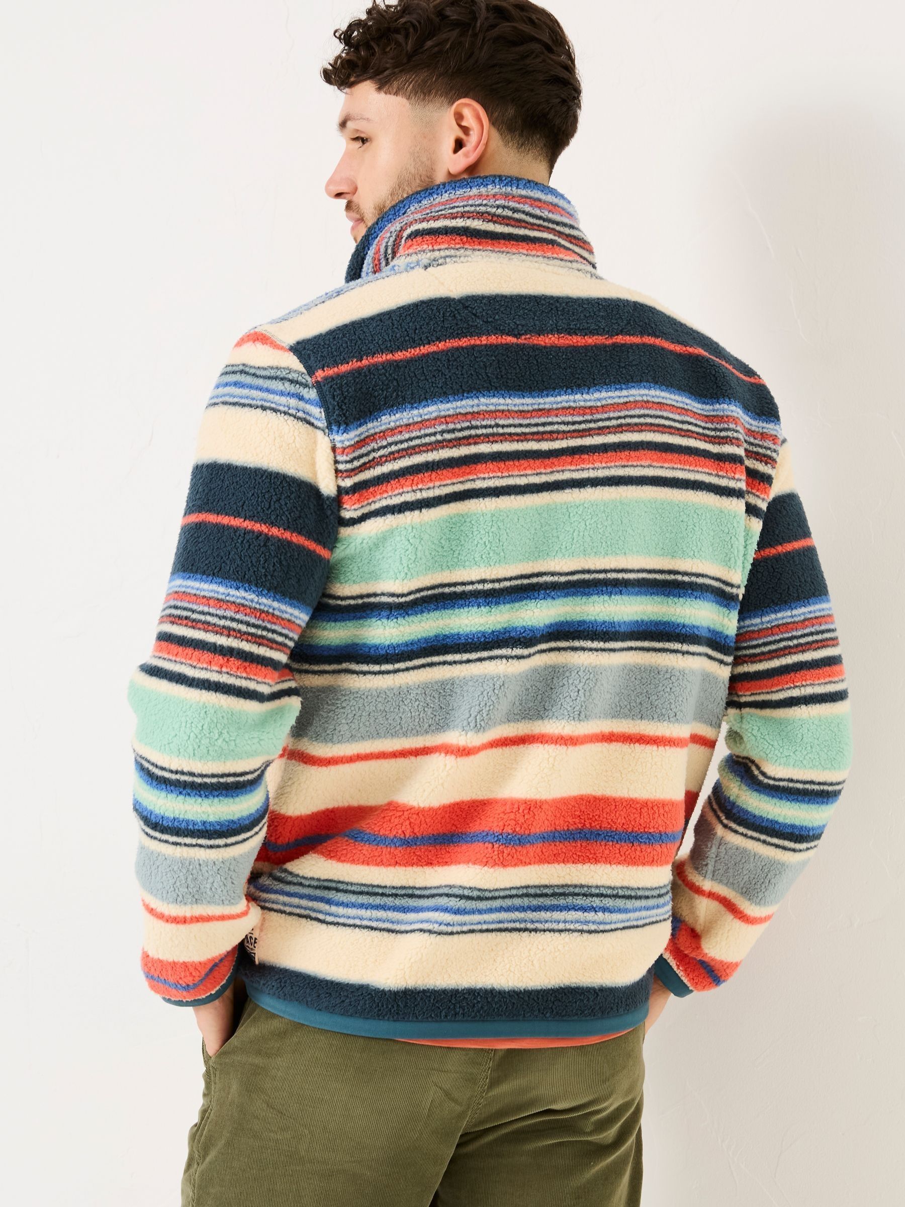 Blue Stripe Fleece Half Zip - Image 3 of 6