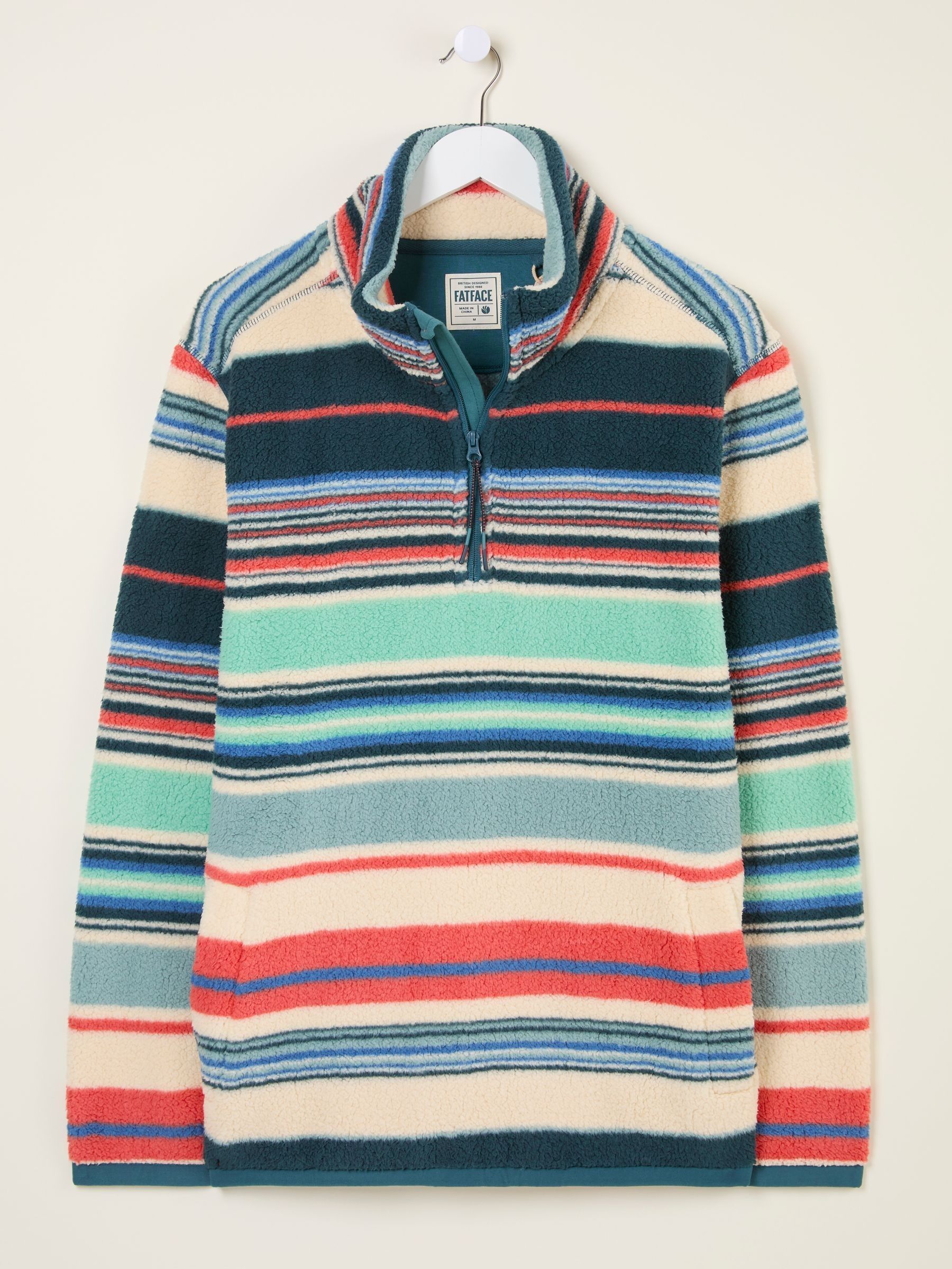 Blue Stripe Fleece Half Zip - Image 6 of 6