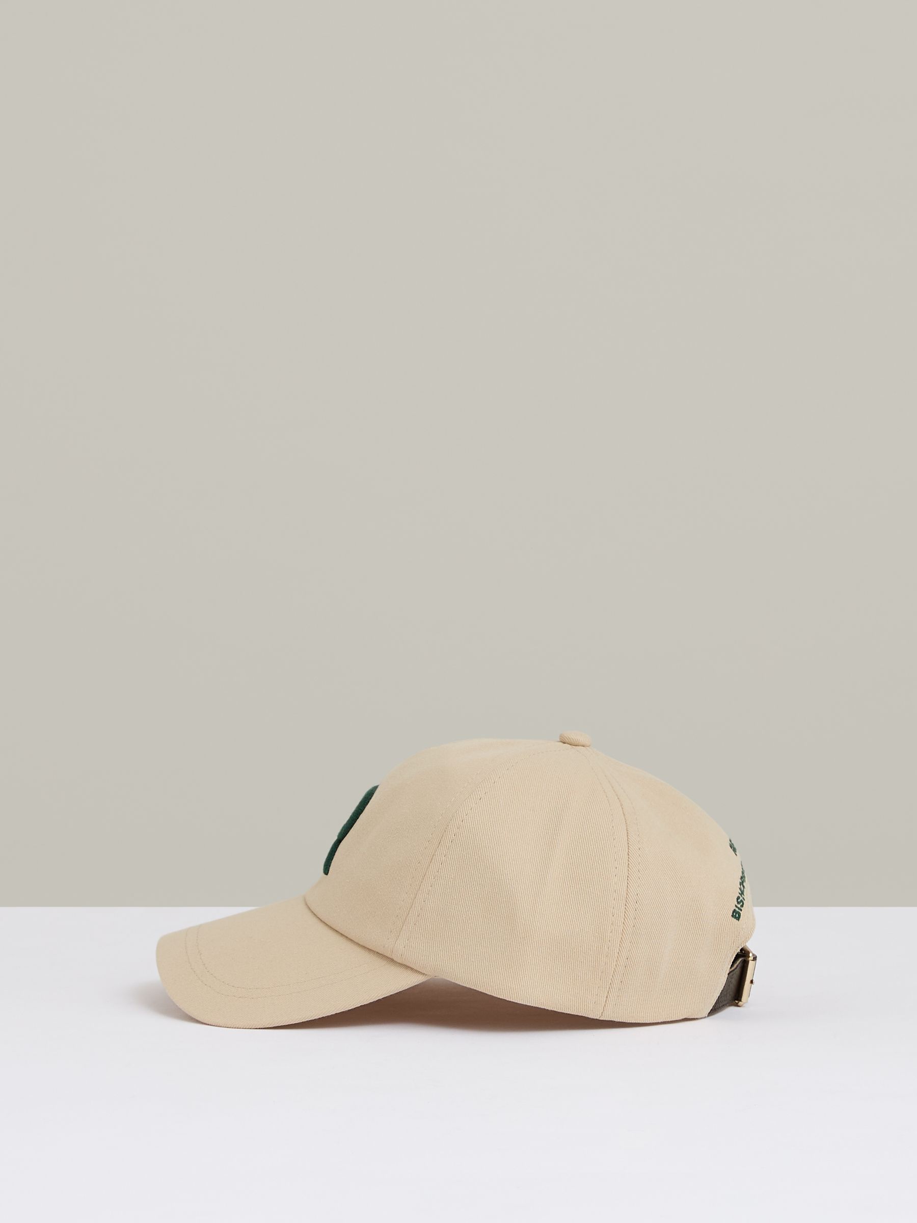 Logo-Embroidered Varsity Baseball Cap in Stone - Image 3 of 5
