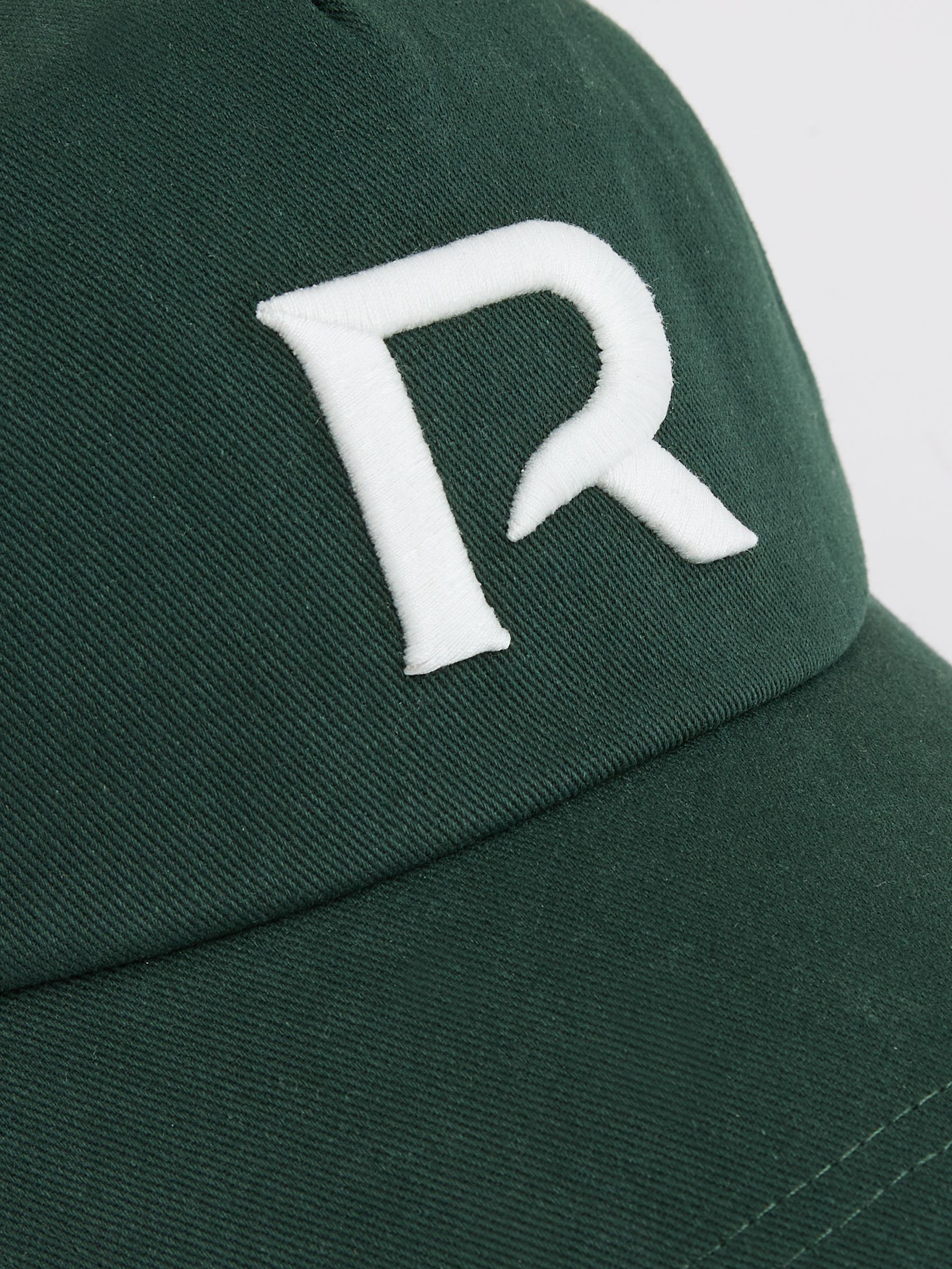 Logo-Embroidered Varsity Baseball Cap in Dark Green - Image 5 of 5