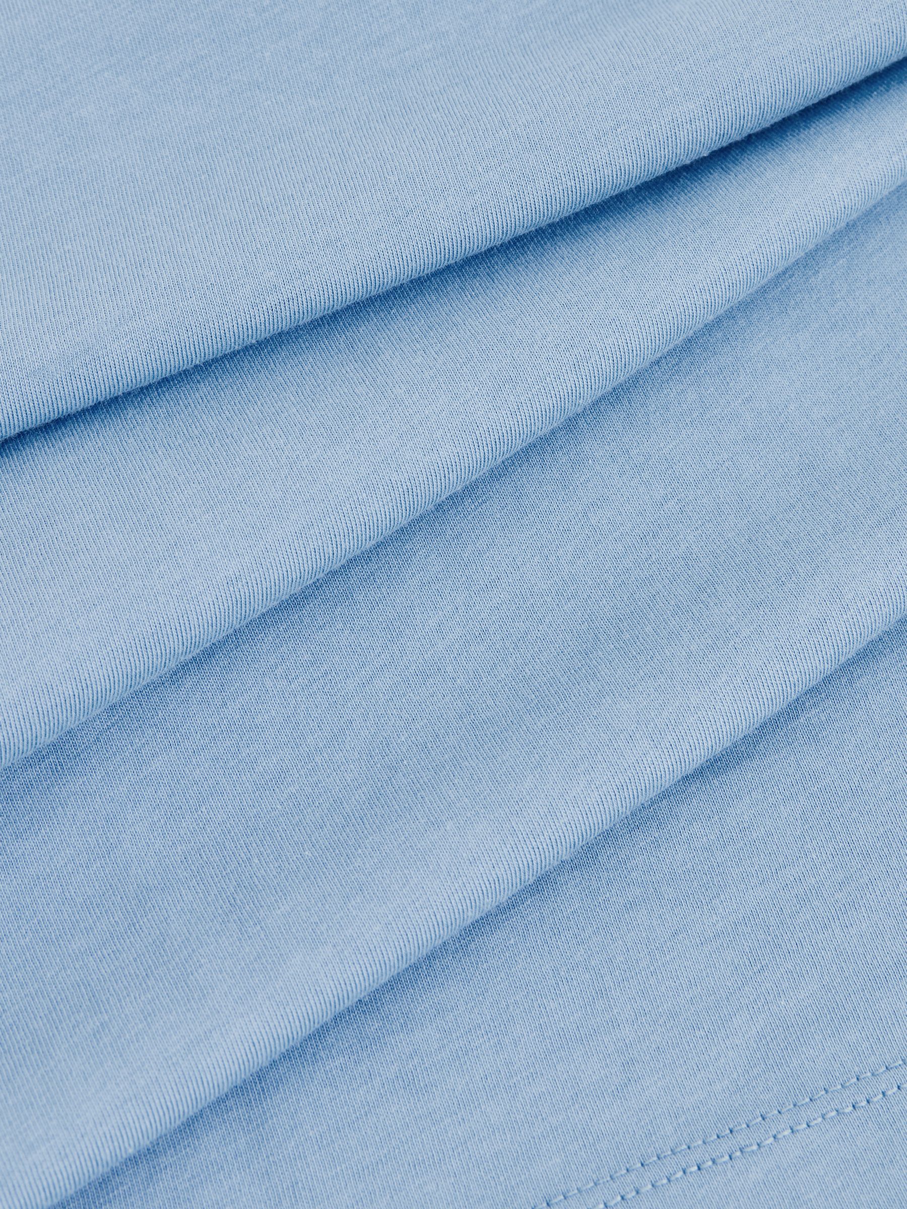 Crew Neck T-Shirt in Dusty Blue - Image 6 of 6