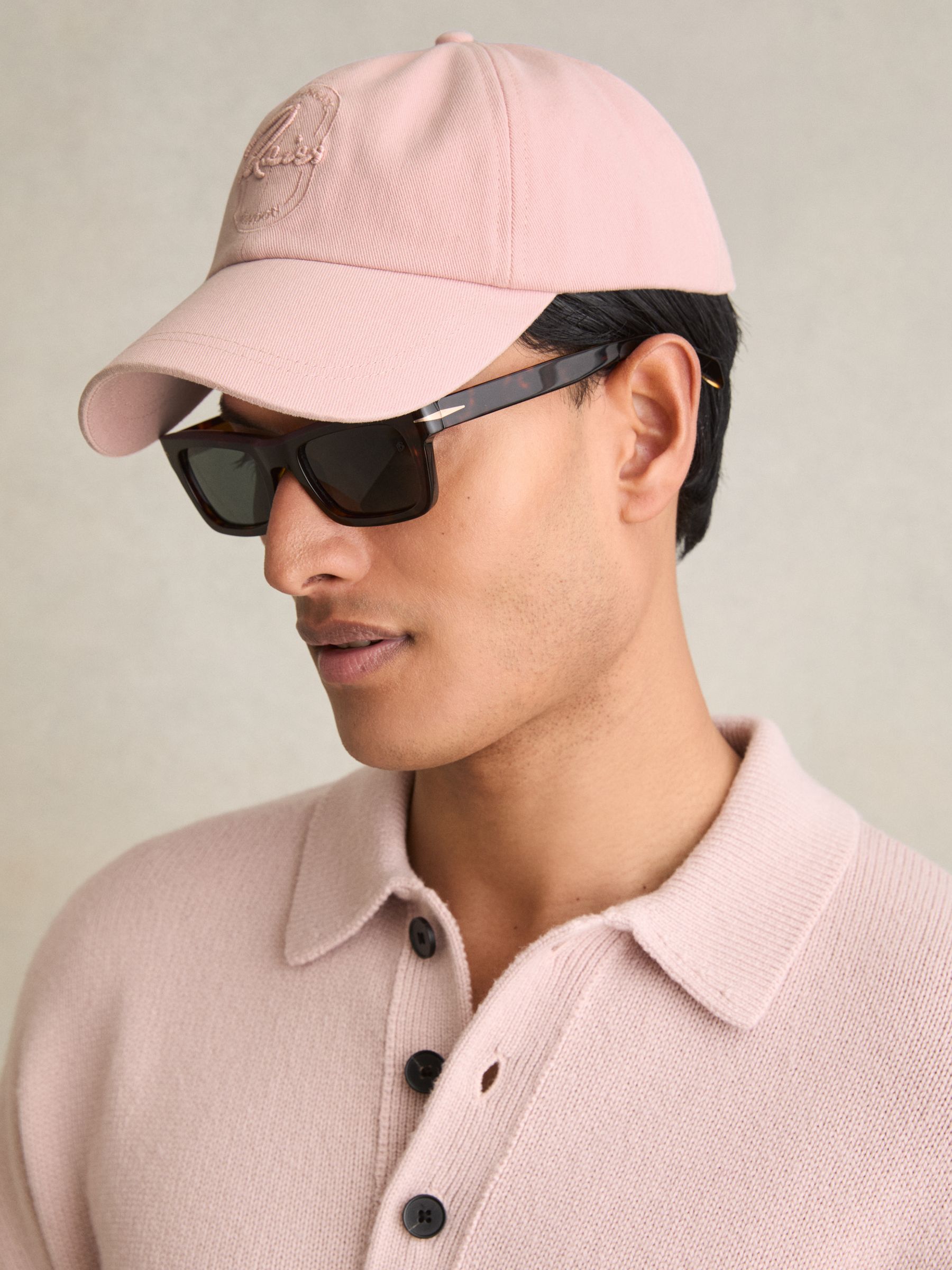 Cotton Logo-Embroidered Baseball Cap in Washed Pink - Image 2 of 5