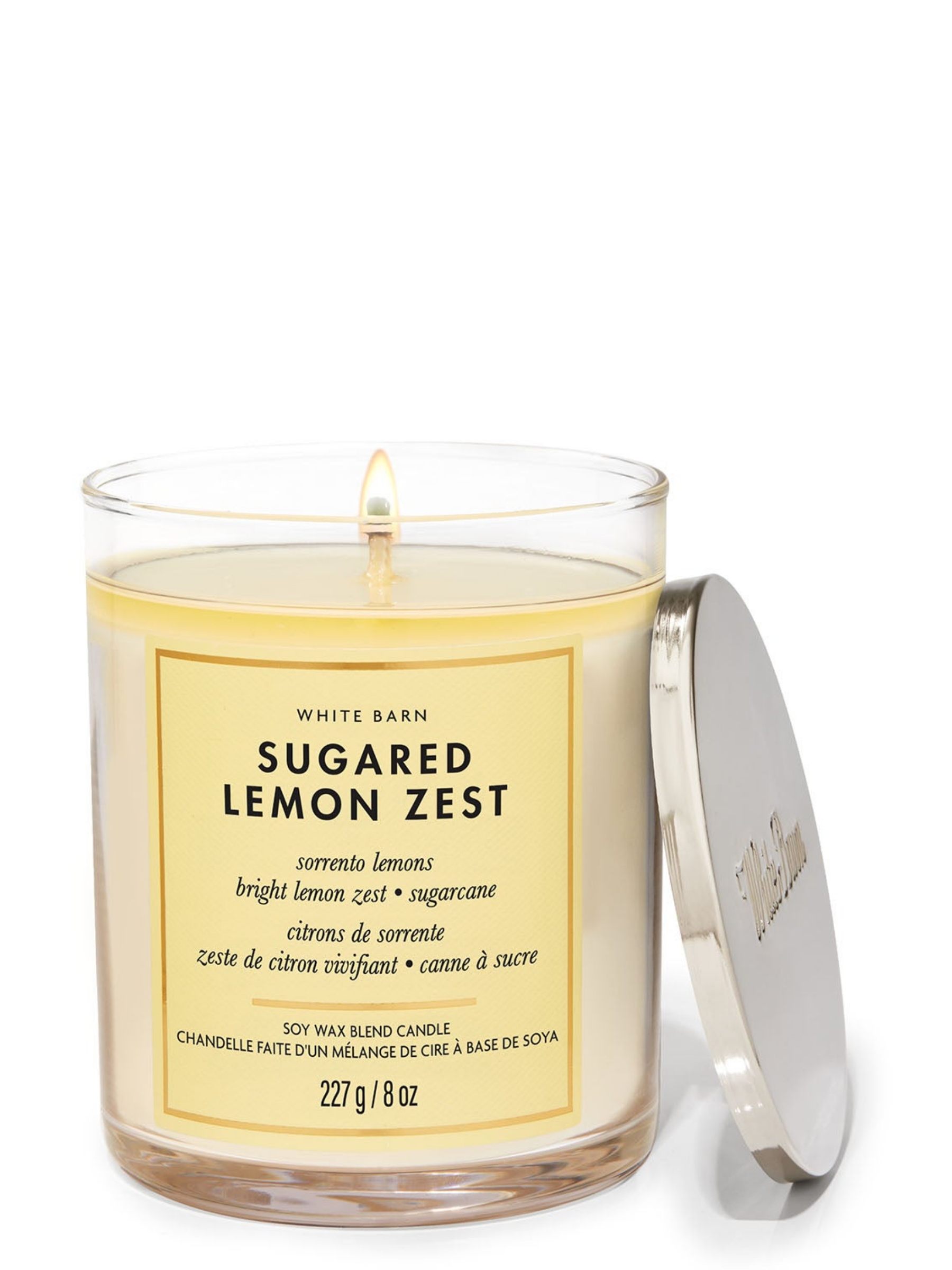 Sugared Lemon Zest Single Wick Candle 227g - Image 1 of 2