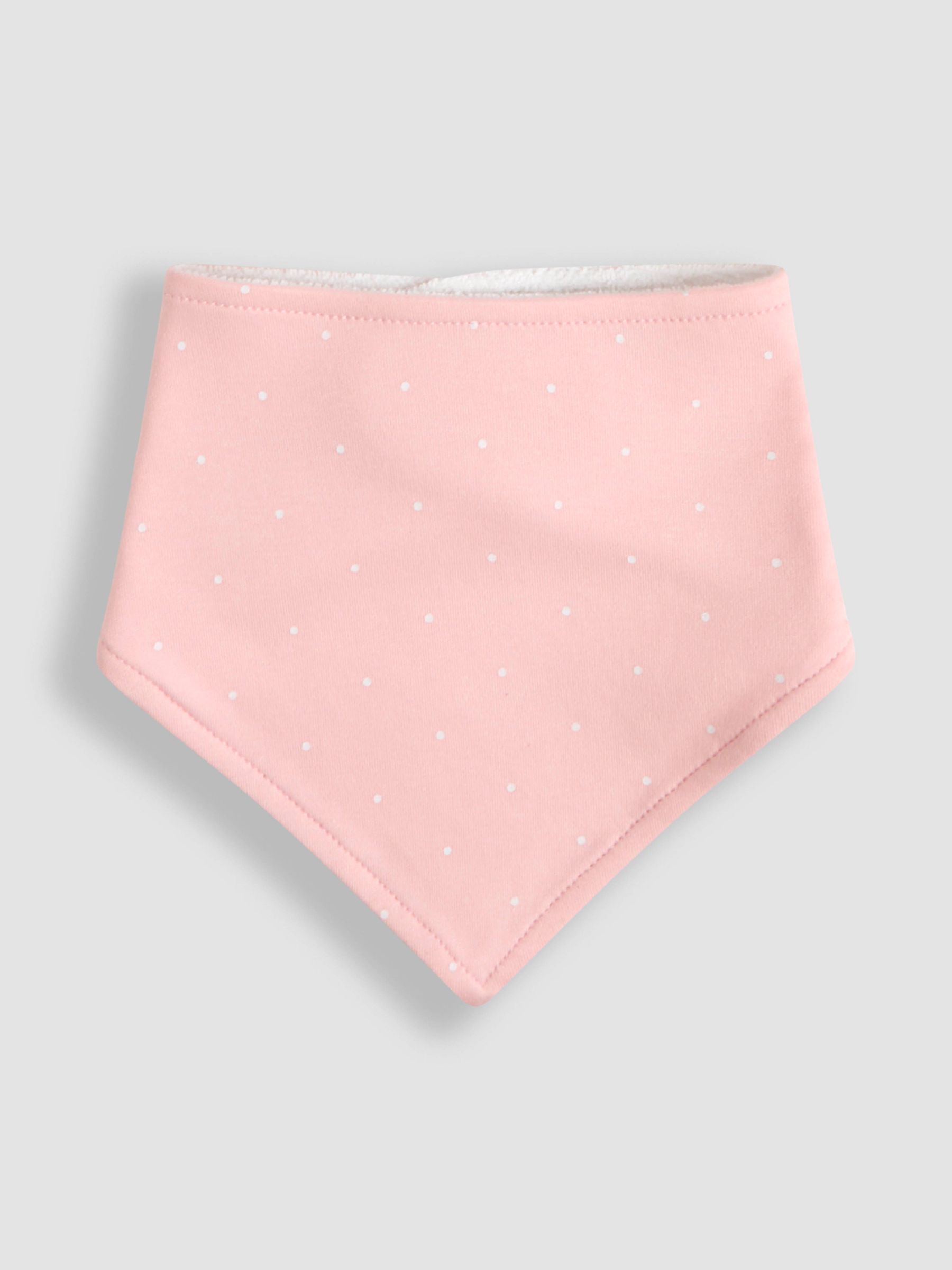 Pink 3-Pack Dribble Bibs - Image 4 of 8