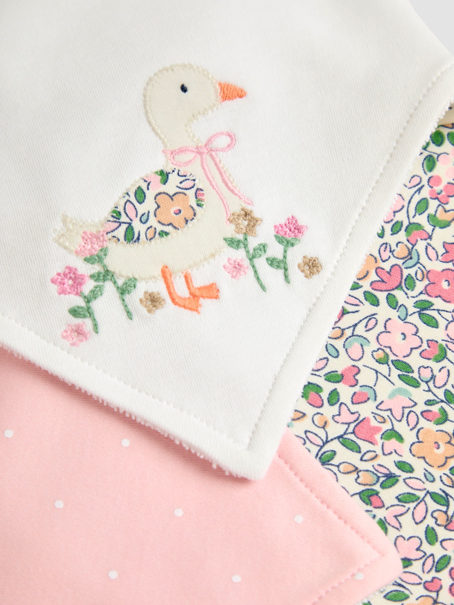 Pink 3-Pack Dribble Bibs - Image 8 of 8