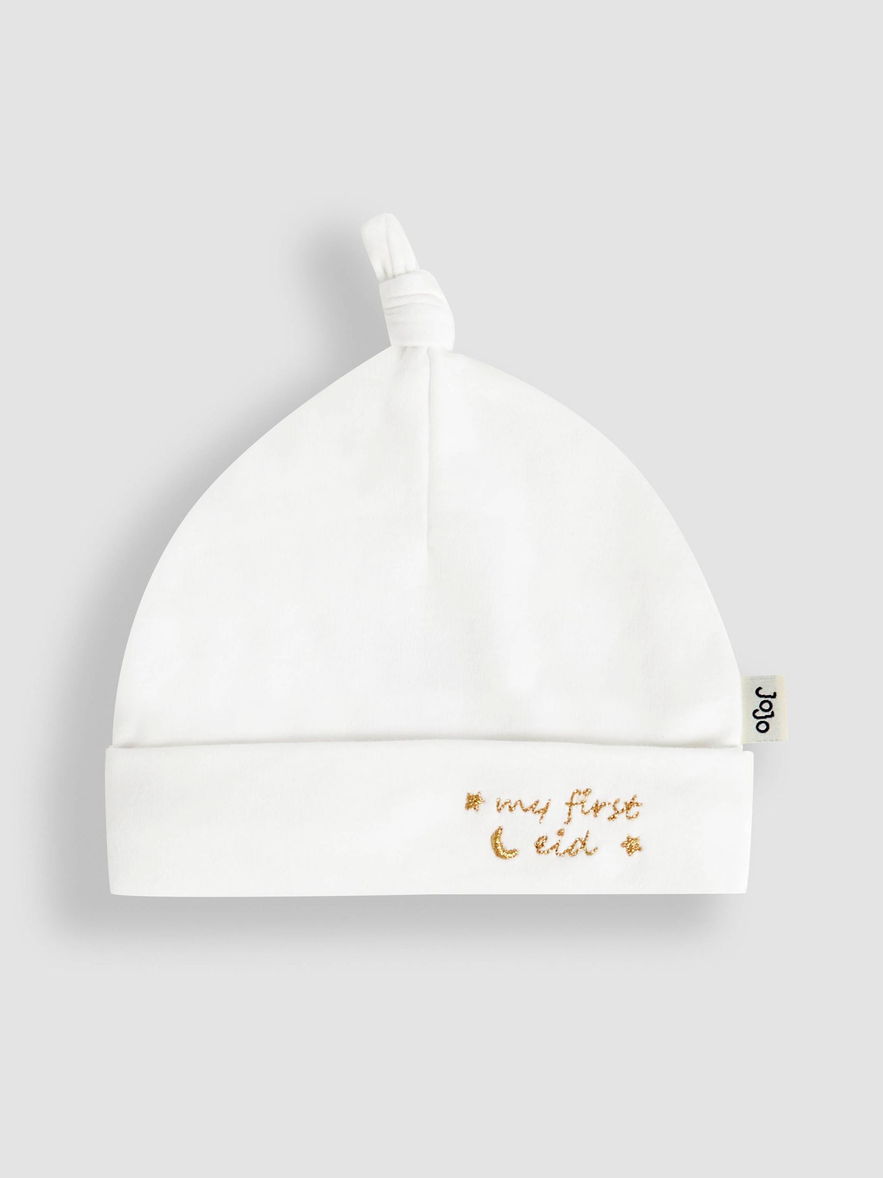 White My First Eid Embroidered Baby Hat - Image 1 of 3