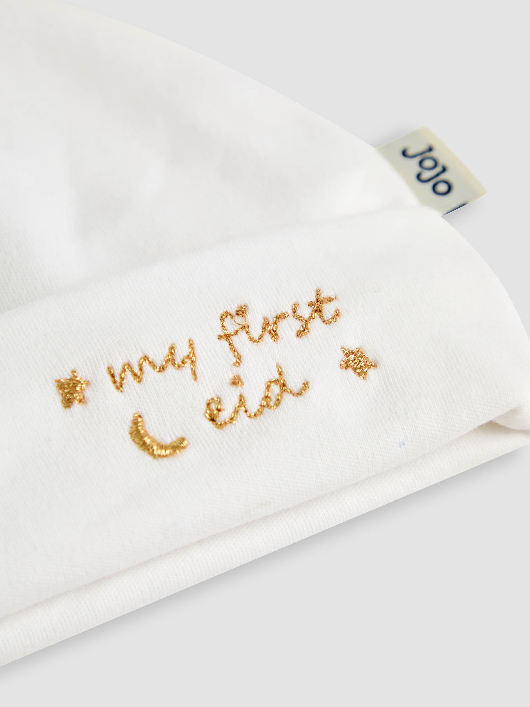 White My First Eid Embroidered Baby Hat - Image 2 of 3