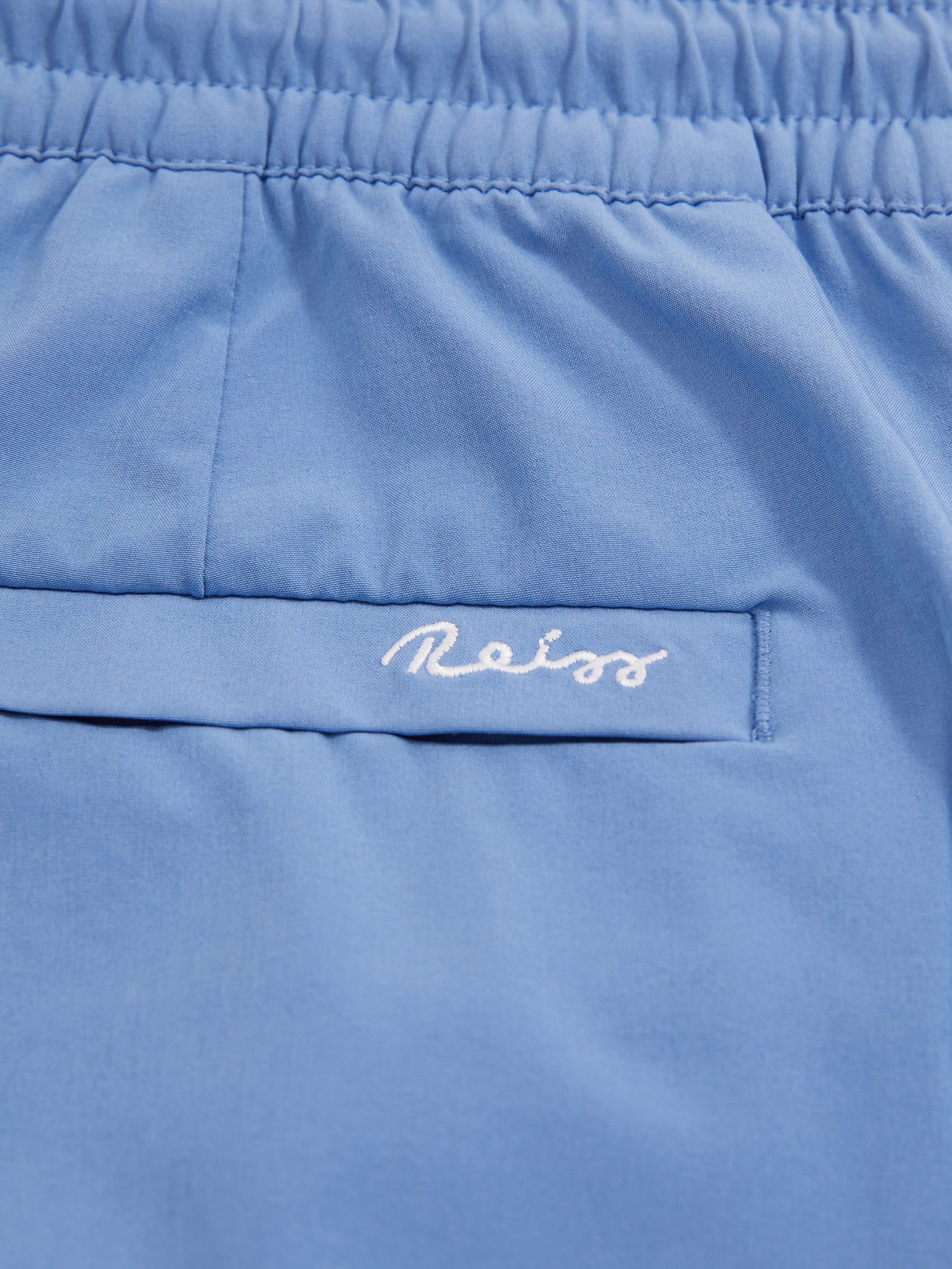 Drawstring Swim Shorts in French Blue - image 3