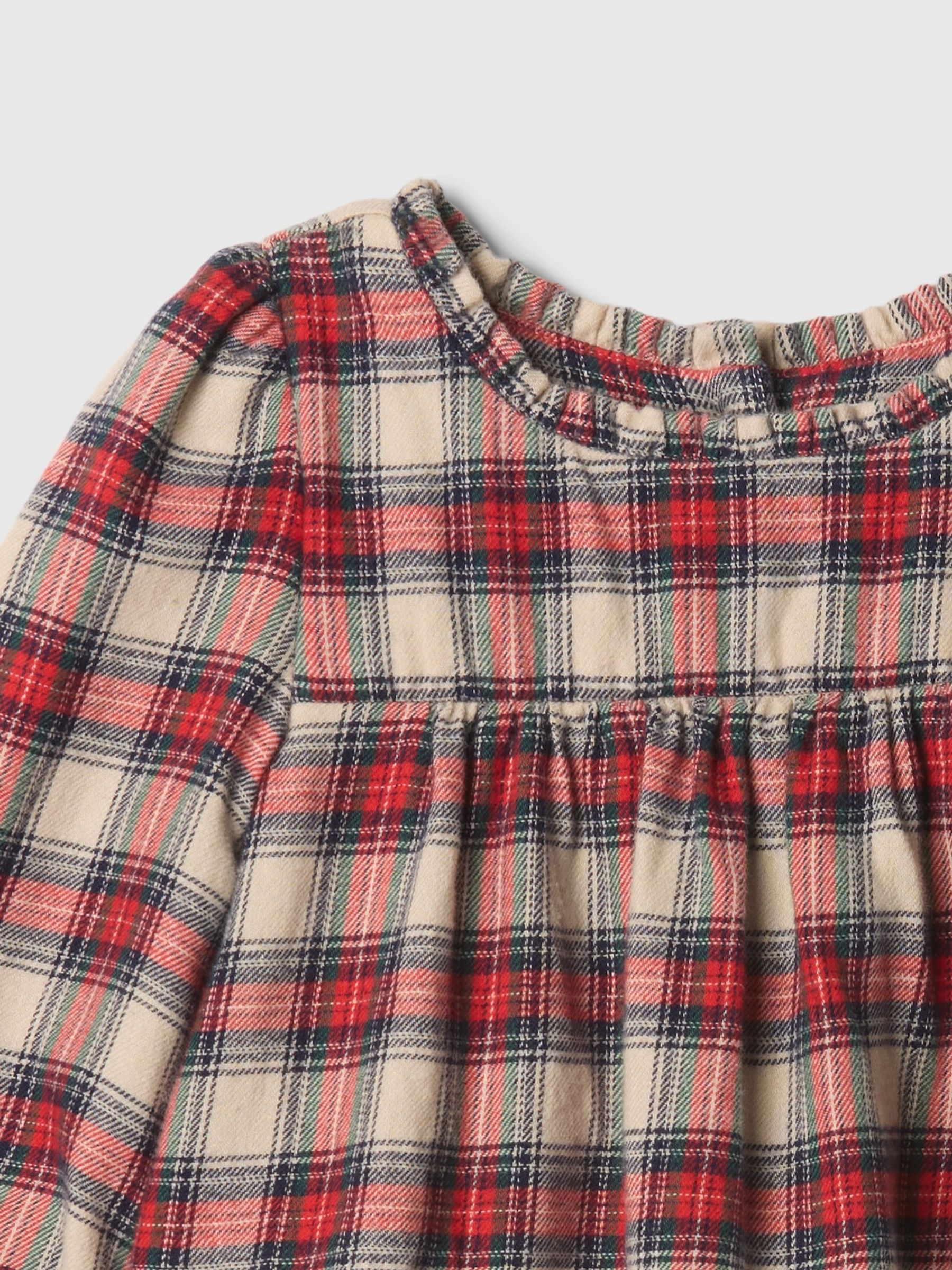 Red Check Dress and Bow Set (Newborn-24mths) - Image 3 of 3