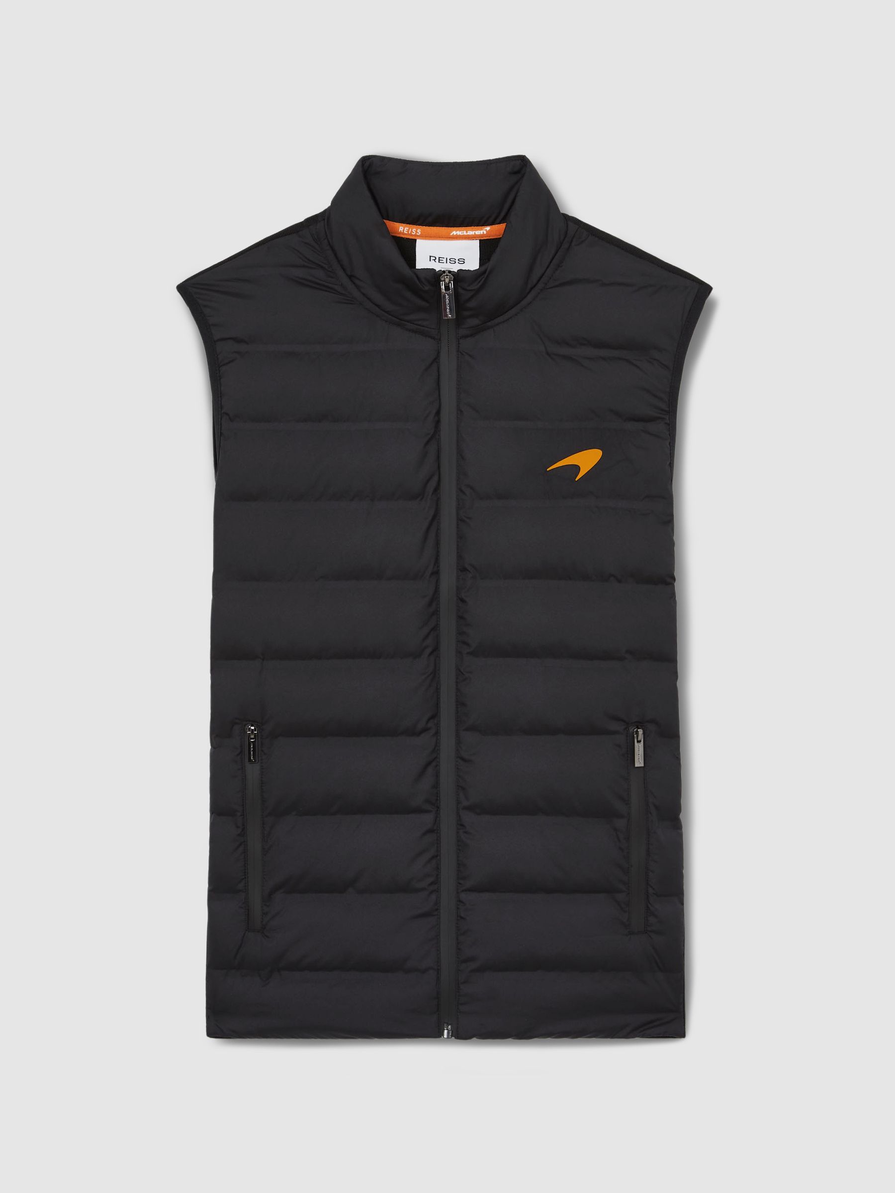 McLaren F1 Team Quilted Logo Gilet in Black - Image 2 of 8