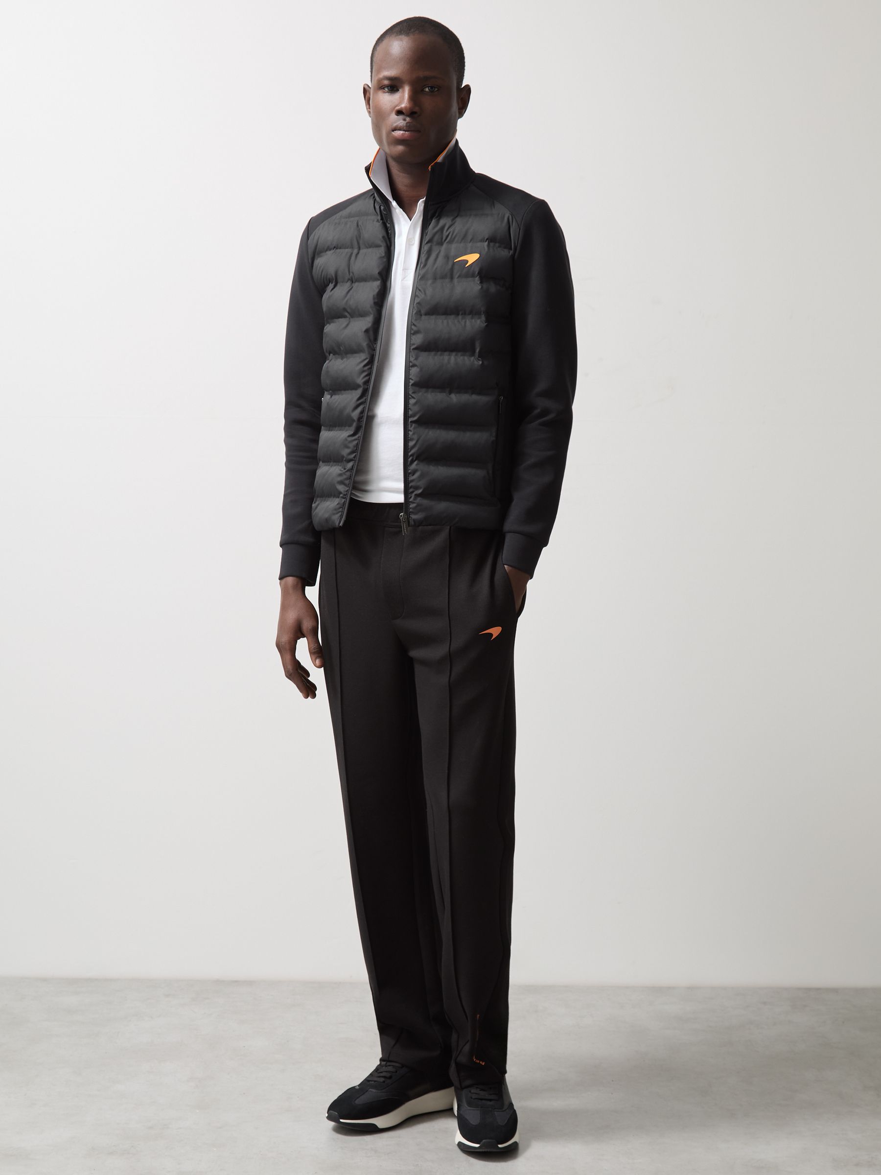 McLaren F1 Team Quilted Hybrid Jacket in Black - Image 3 of 8