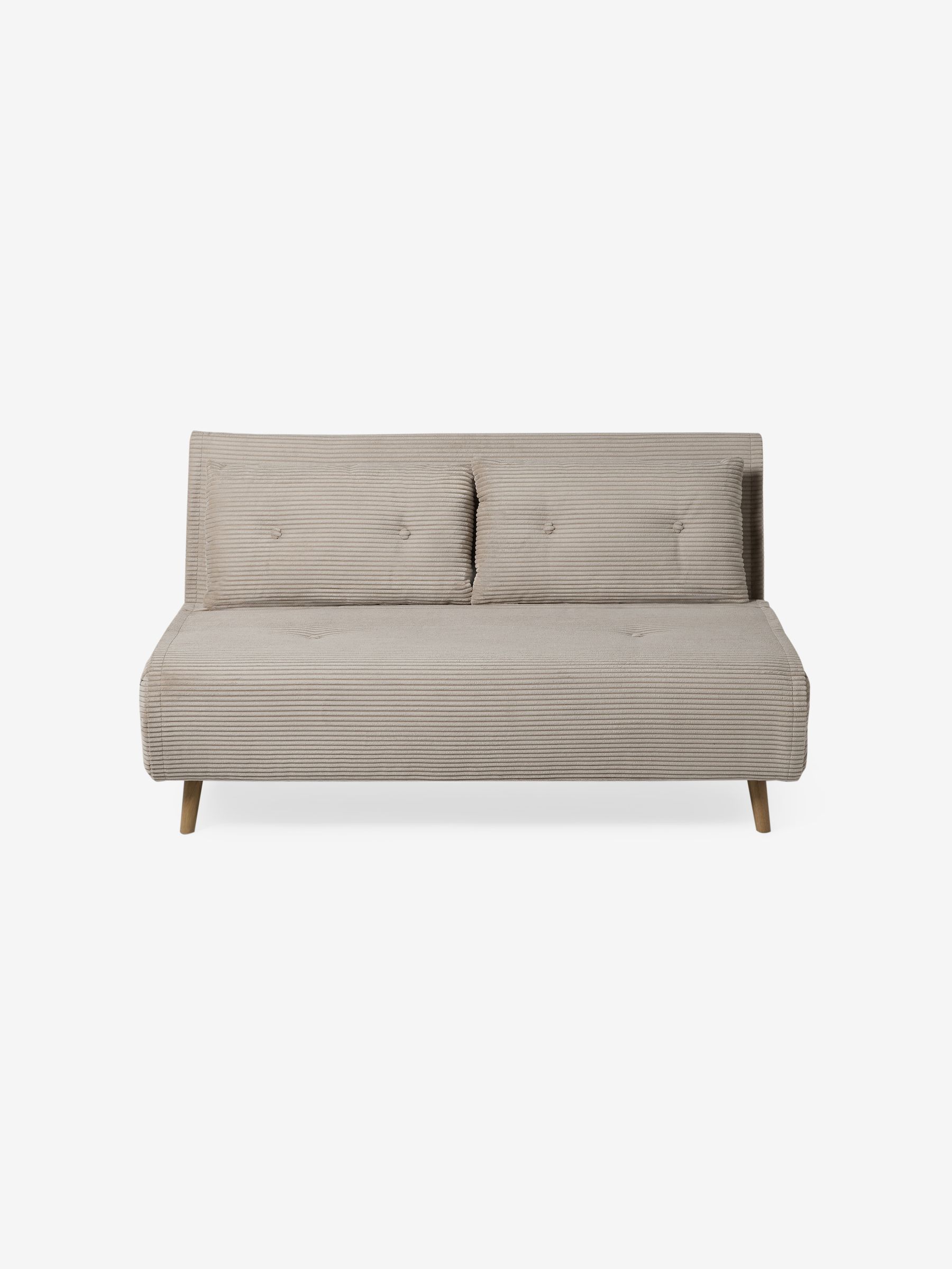 Large Haru 2 Seater Sofa Bed in Natural Corduroy - Image 6 of 7