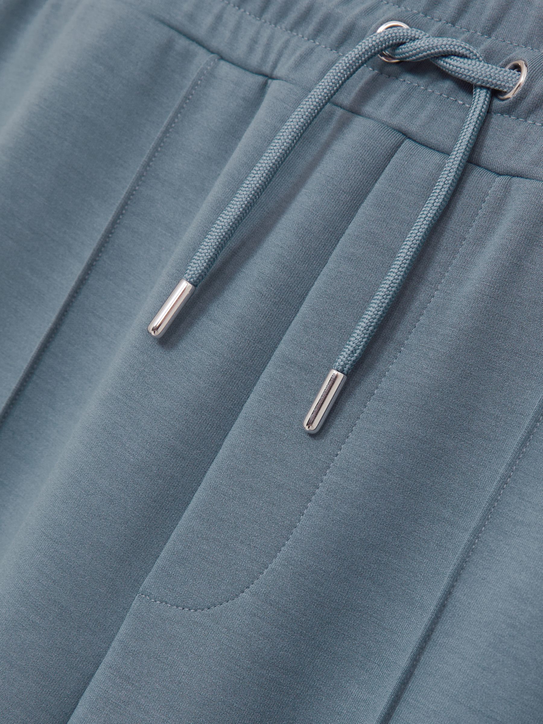Stretch-Jersey Tailored Joggers in Airforce Blue - image 3