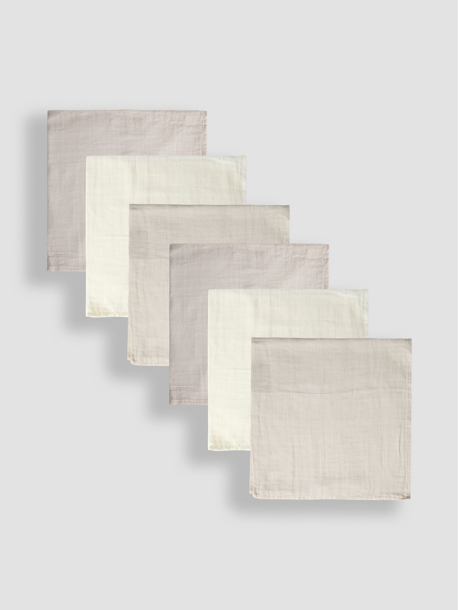 6-Pack Neutral Muslin Squares - Image 3 of 7