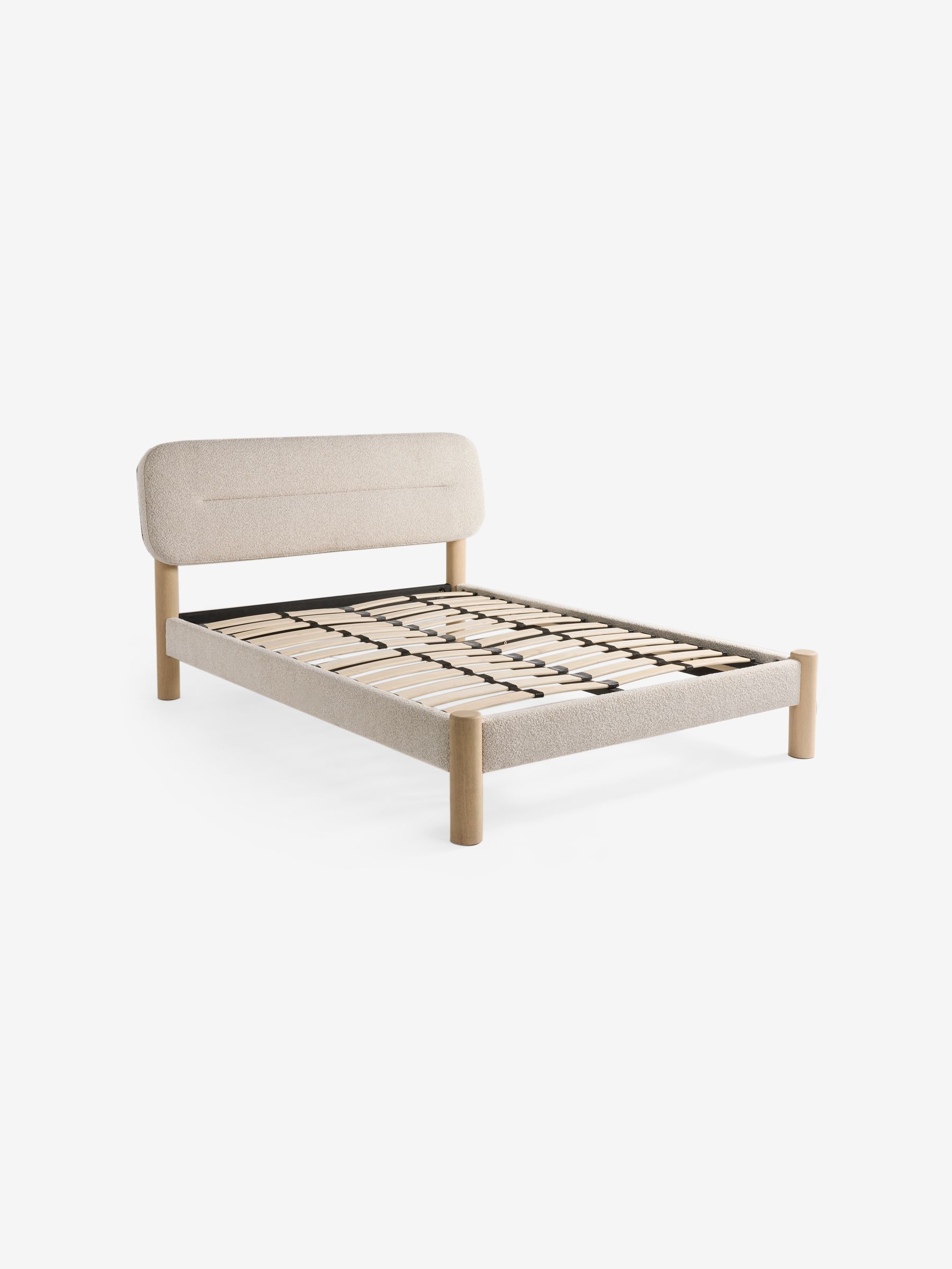 Maxton Bed in Soft Touch Boucle Natural - Image 4 of 5