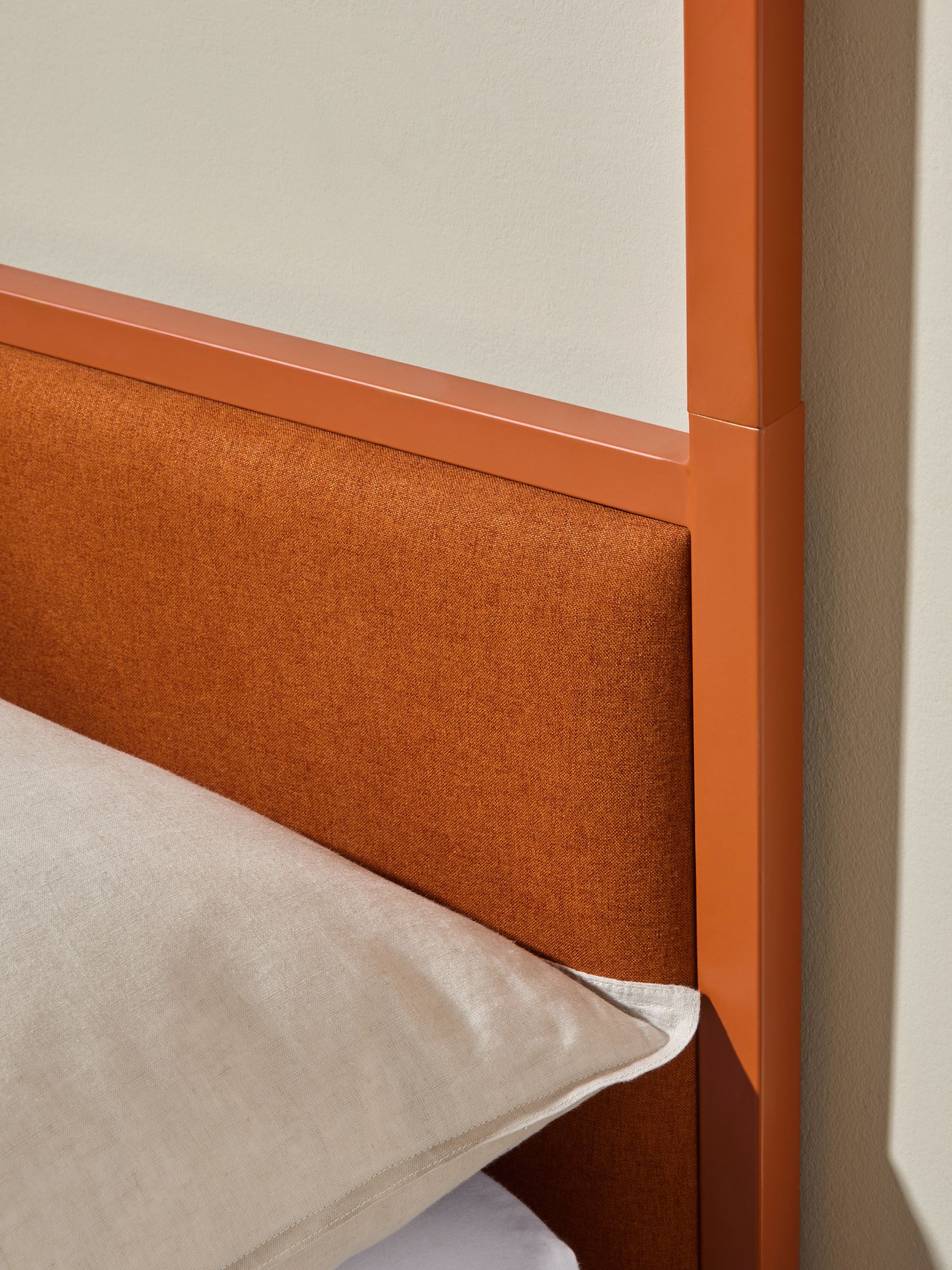 Romy Four Poster Bed in Rust Brown - Image 2 of 5