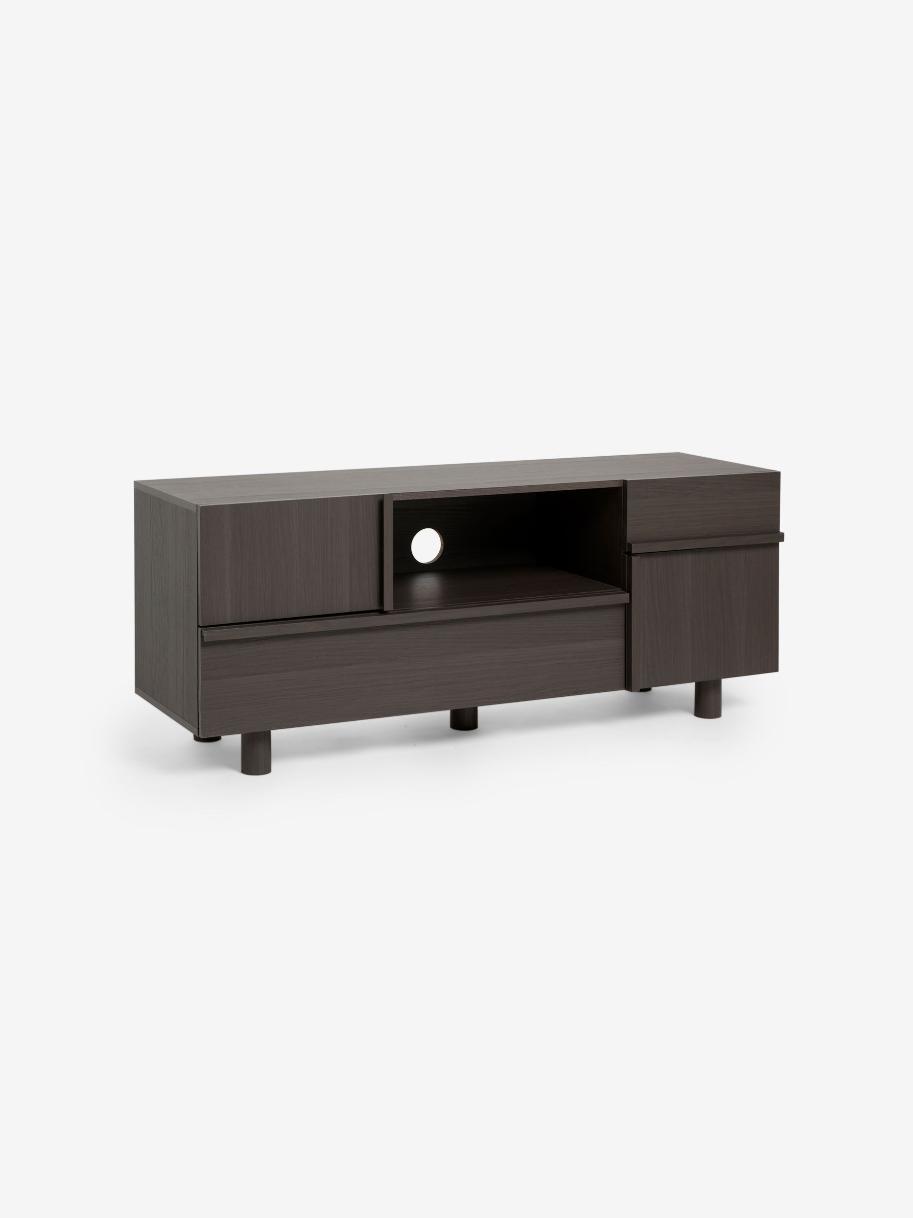 Ascott Up to 50 Inch TV Unit in Dark Wood Effect - Image 5 of 7