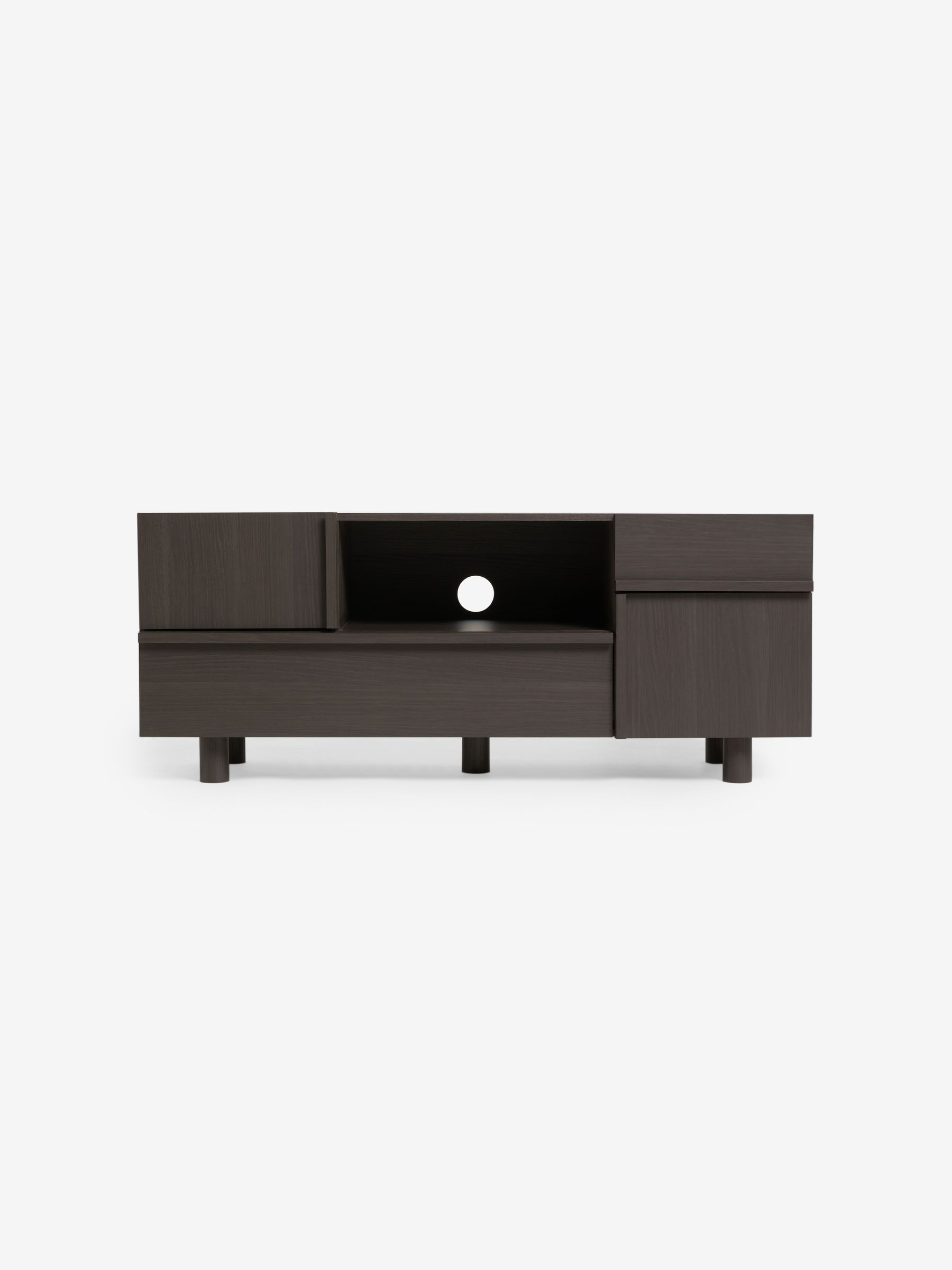 Ascott Up to 50 Inch TV Unit in Dark Wood Effect - Image 6 of 7