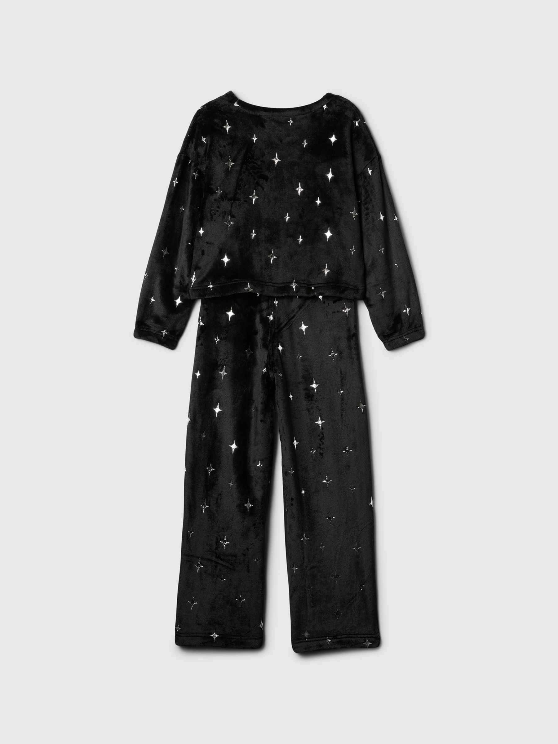 Black Soft Touch Long Pyjamas (4-13yrs) - Image 2 of 3