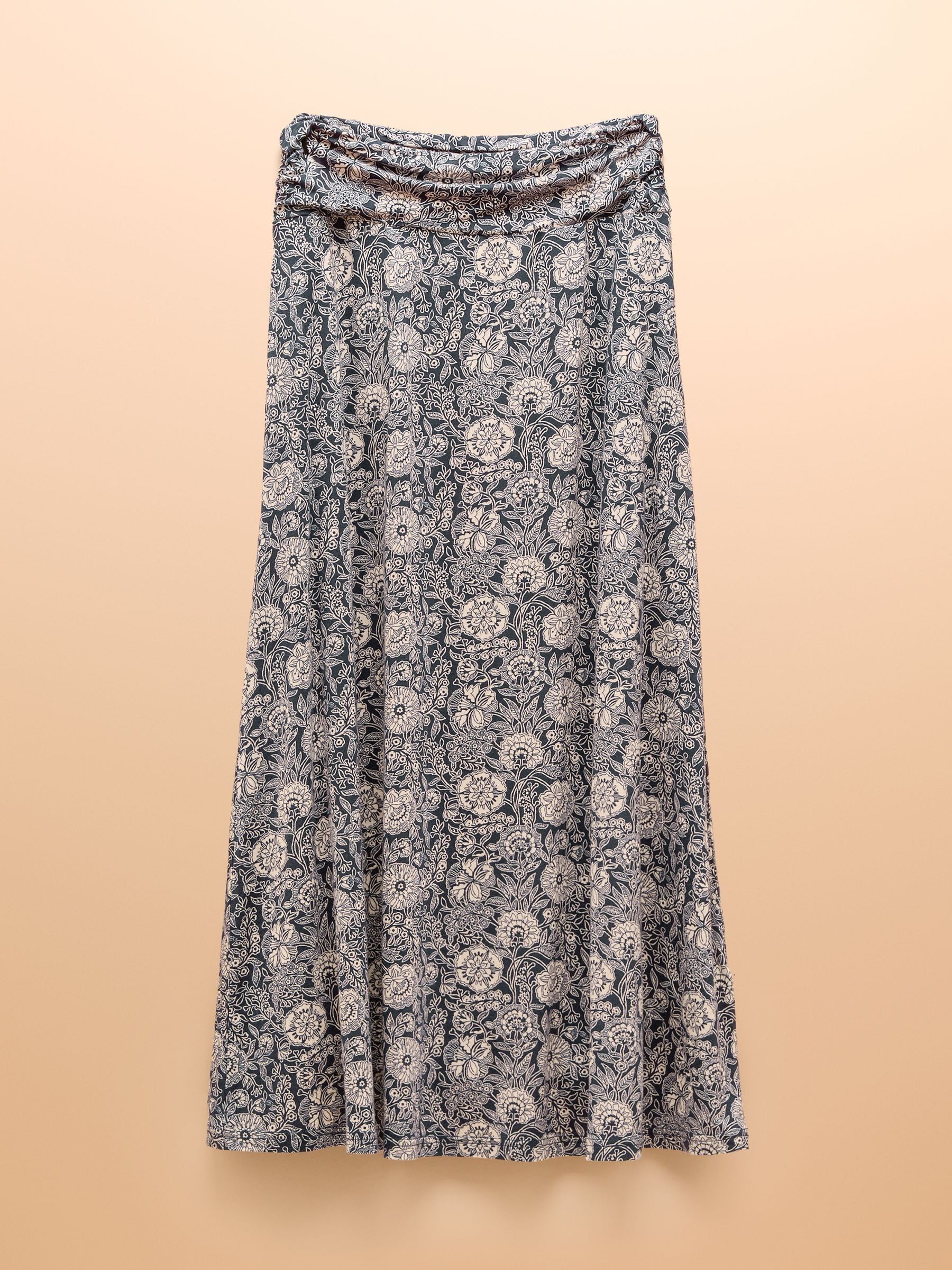 Nia Navy Midi Skirt - Image 6 of 6