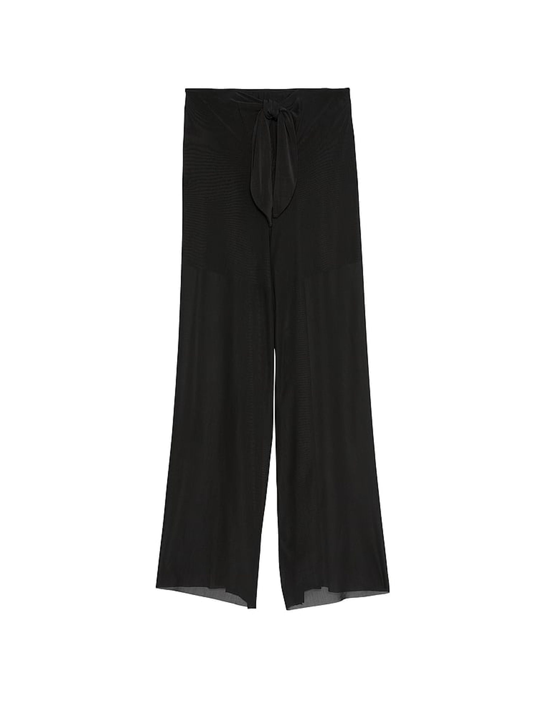 Black Mesh Knot Cover Up Trousers - Image 3 of 3