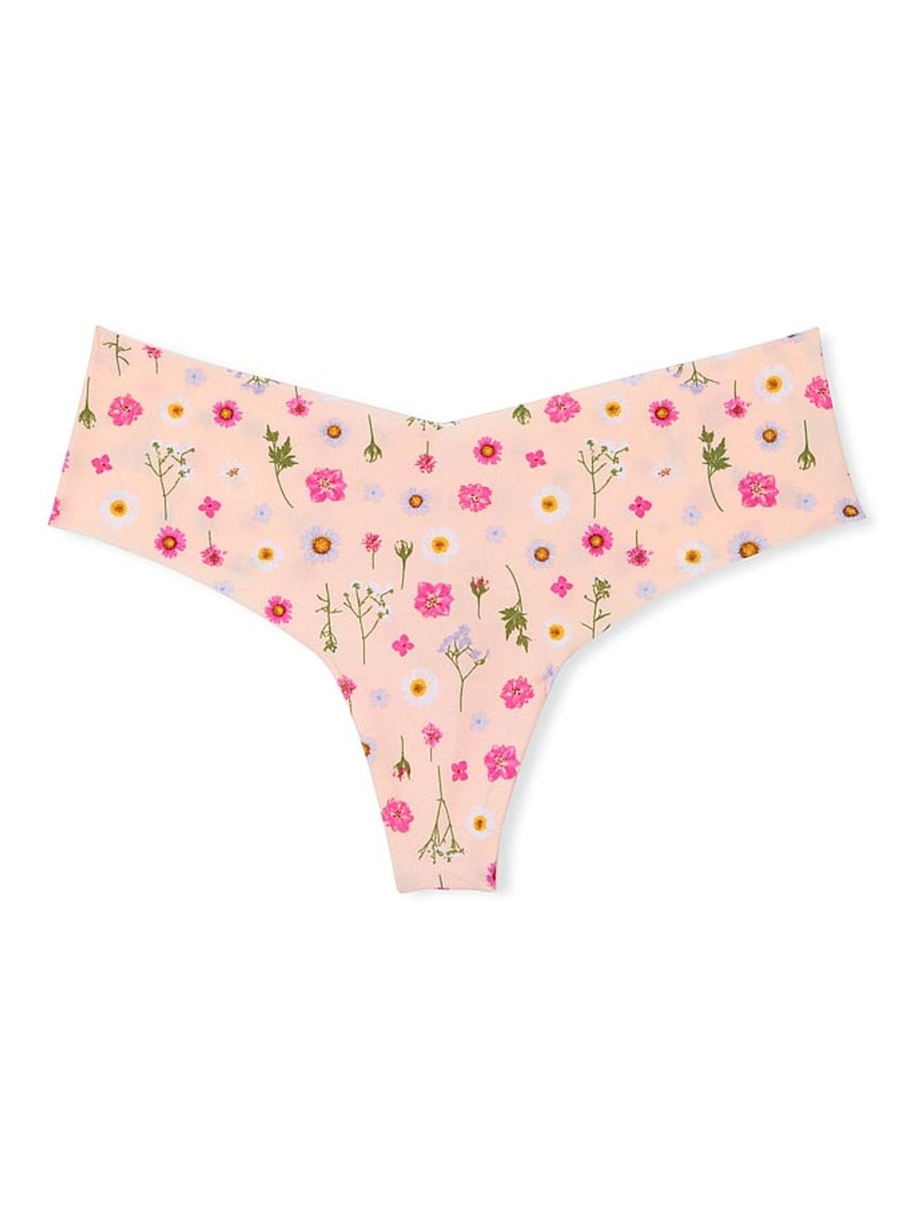 Purest Pink Floral Thong Knickers - Image 3 of 3