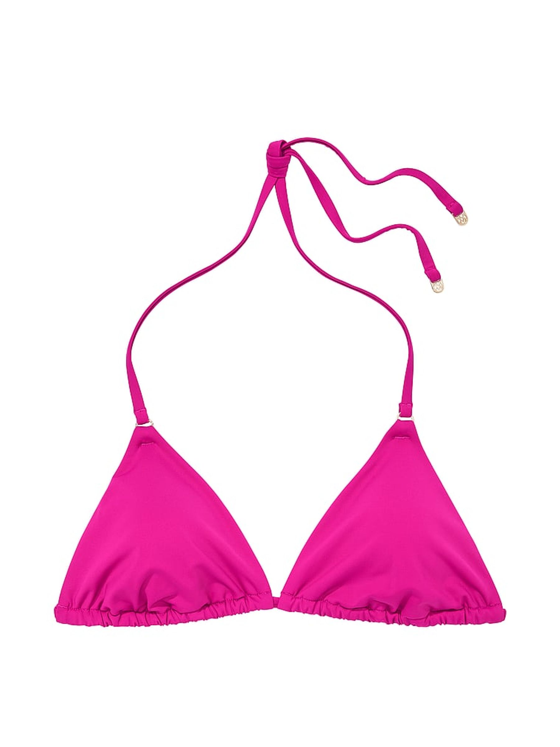 Berry Blush Pink Triangle Bikini Top - Image 4 of 4