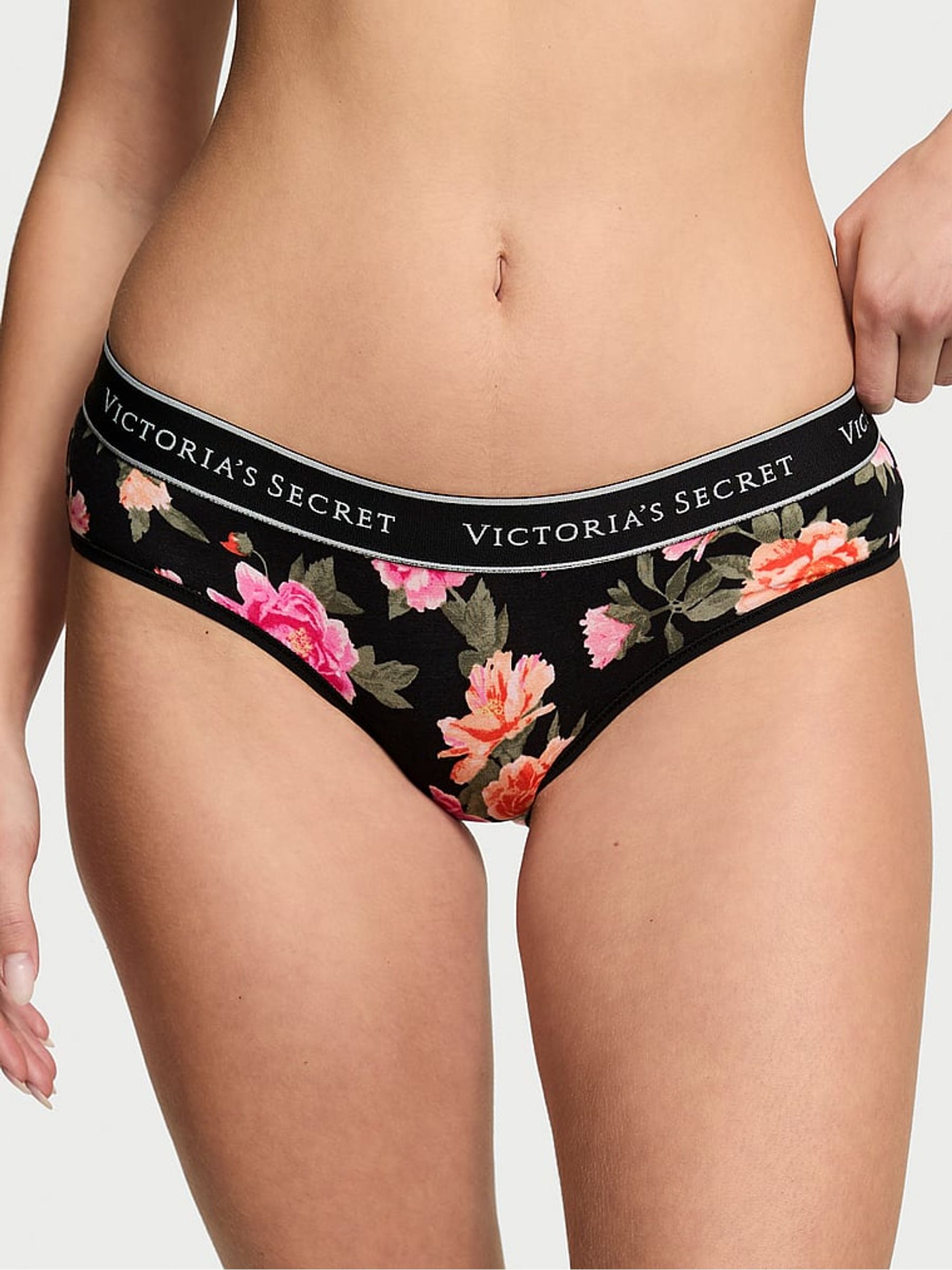 Black Floral Hipster Knickers - Image 1 of 3