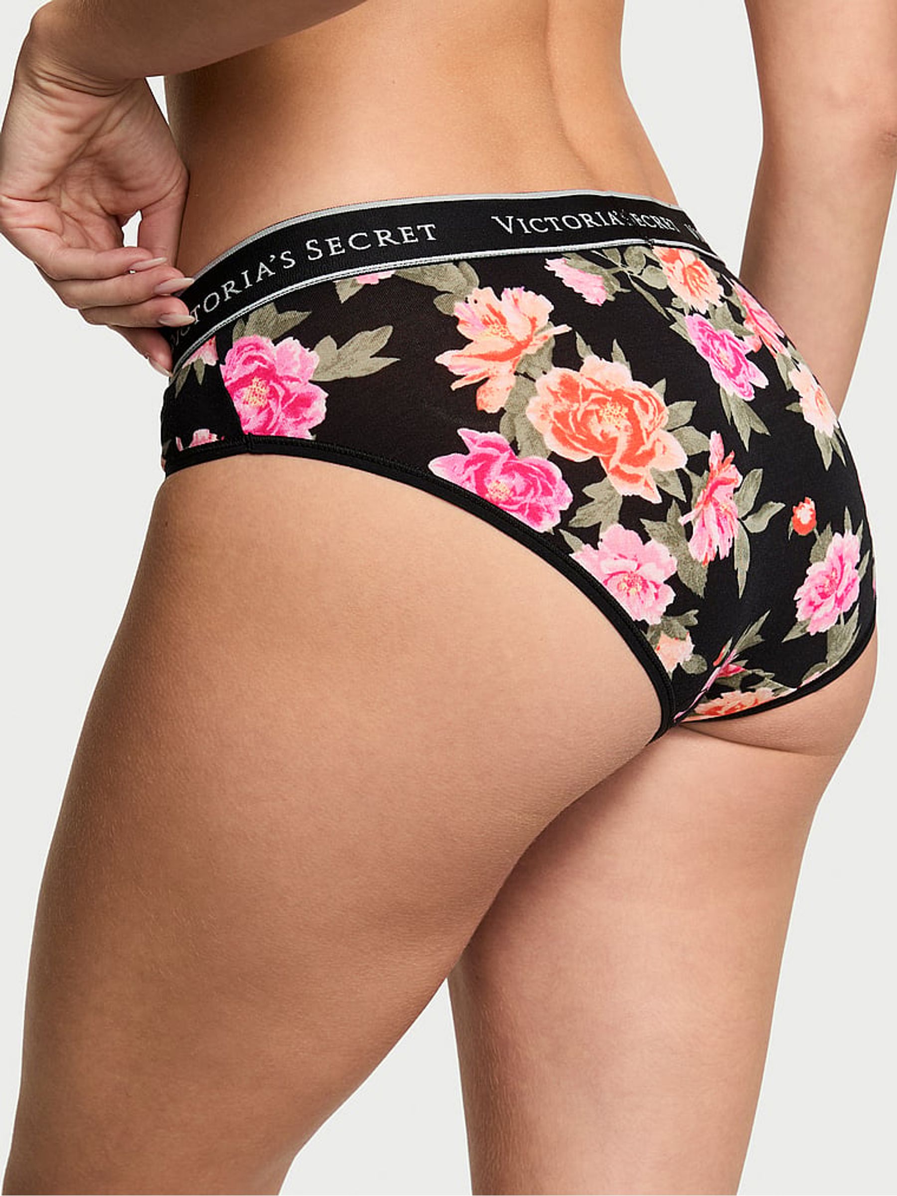 Black Floral Hipster Knickers - Image 2 of 3