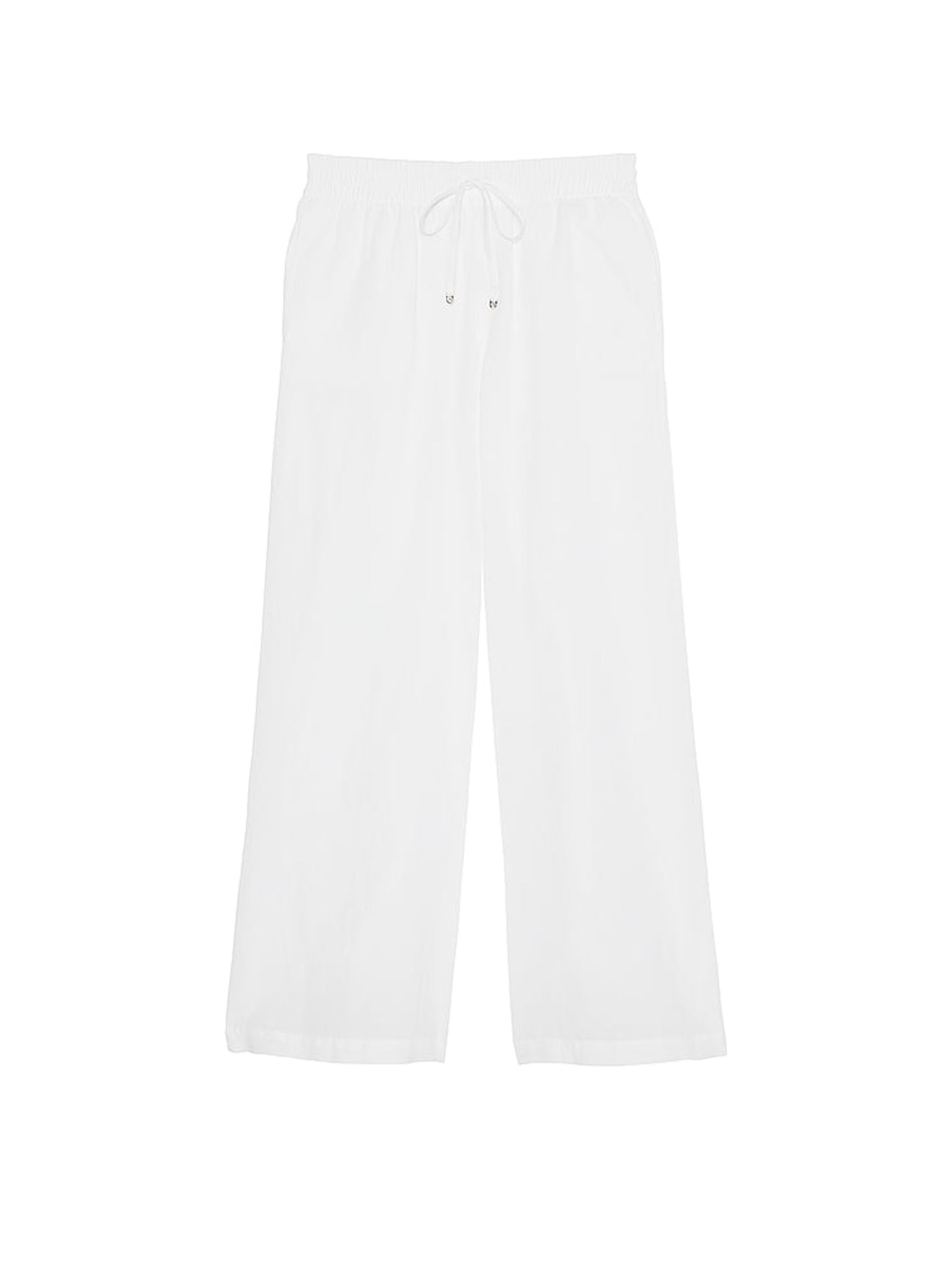 White Linen Cover Up Trousers - Image 3 of 3