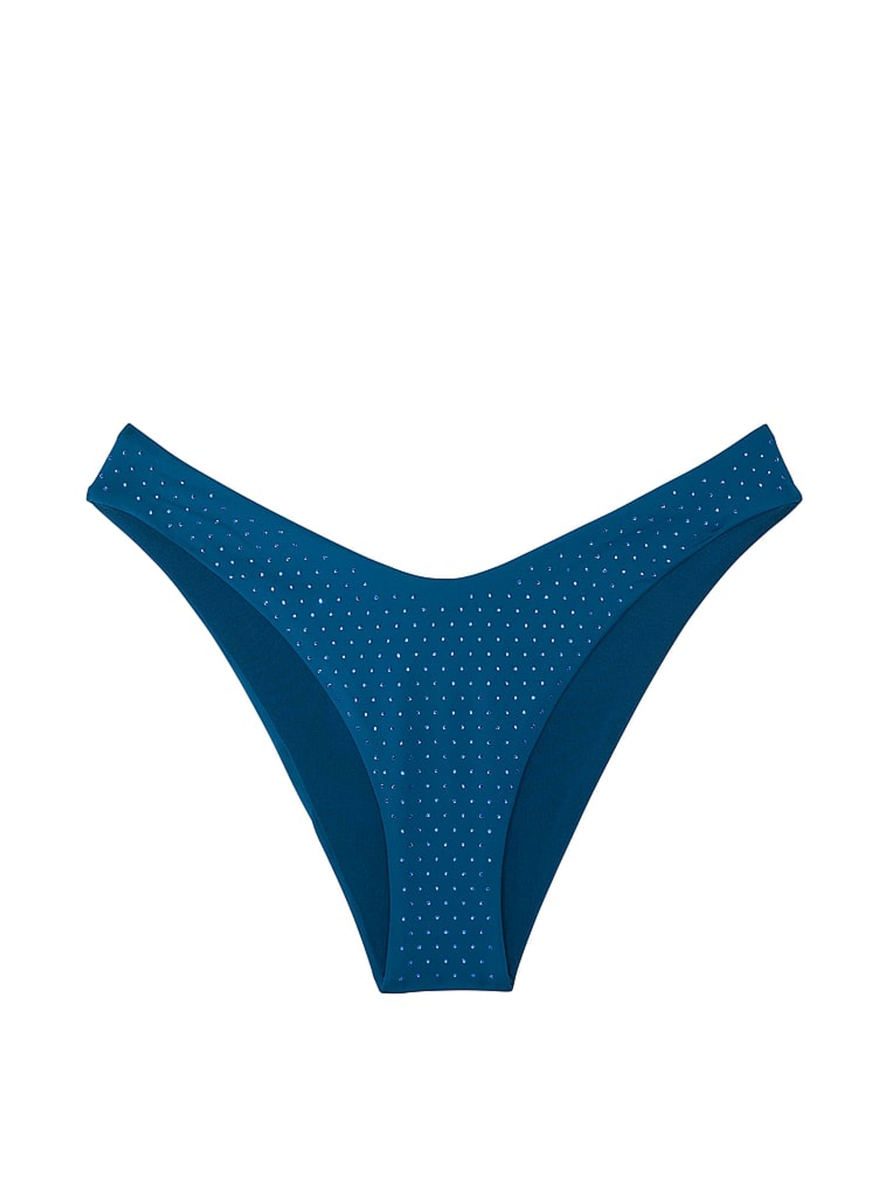 Sapphire Blue Diamante Brazilian Bikini Bottoms - Image 4 of 4