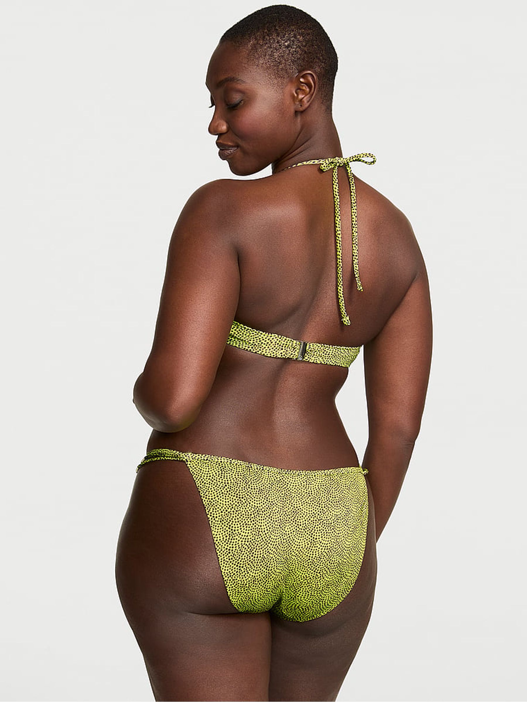 Limelight Green Dots Bandeau Archive Bikini Top - Image 2 of 4