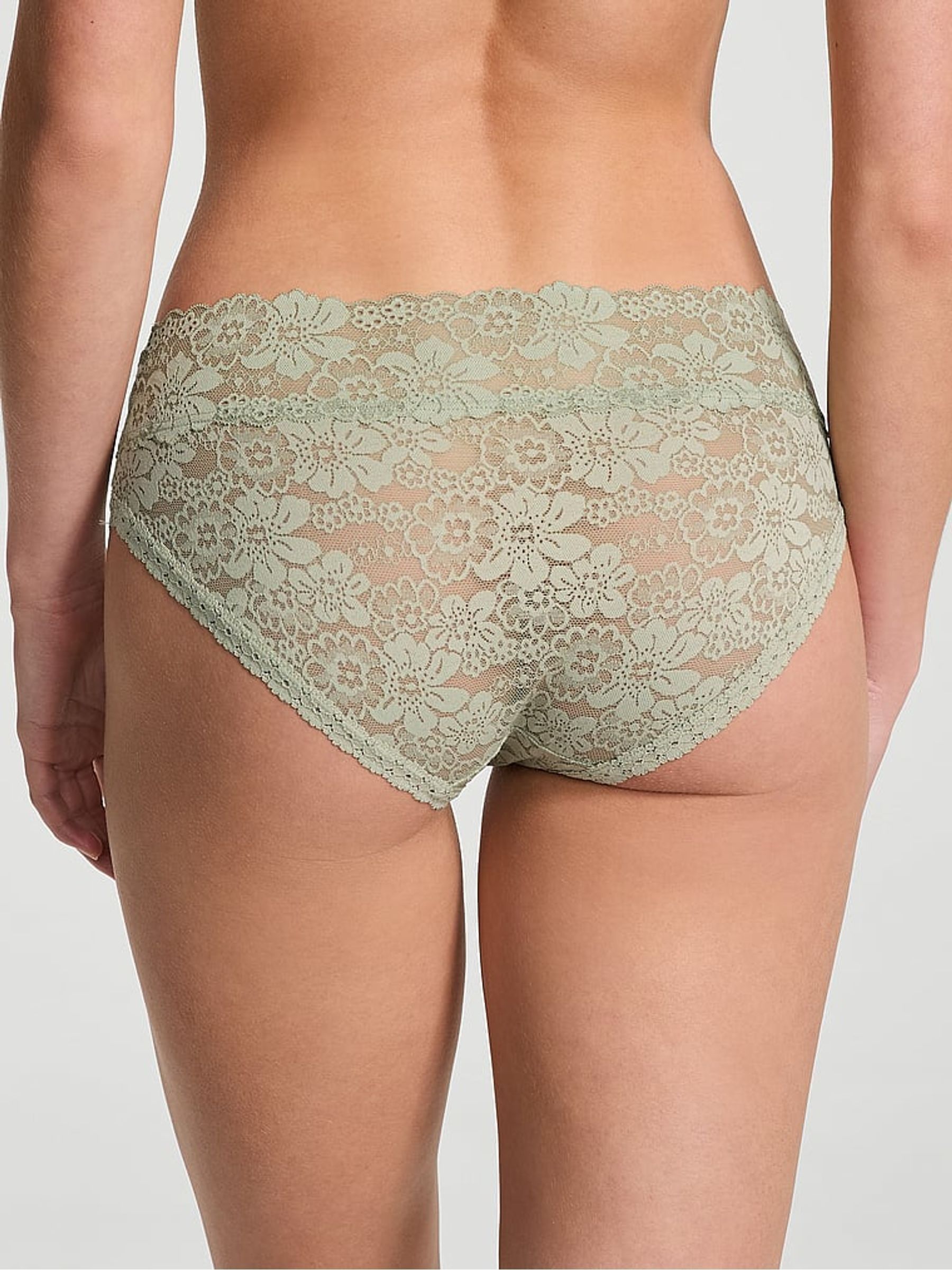 Green Garden Hipster Floral Lace Knickers - Image 2 of 2