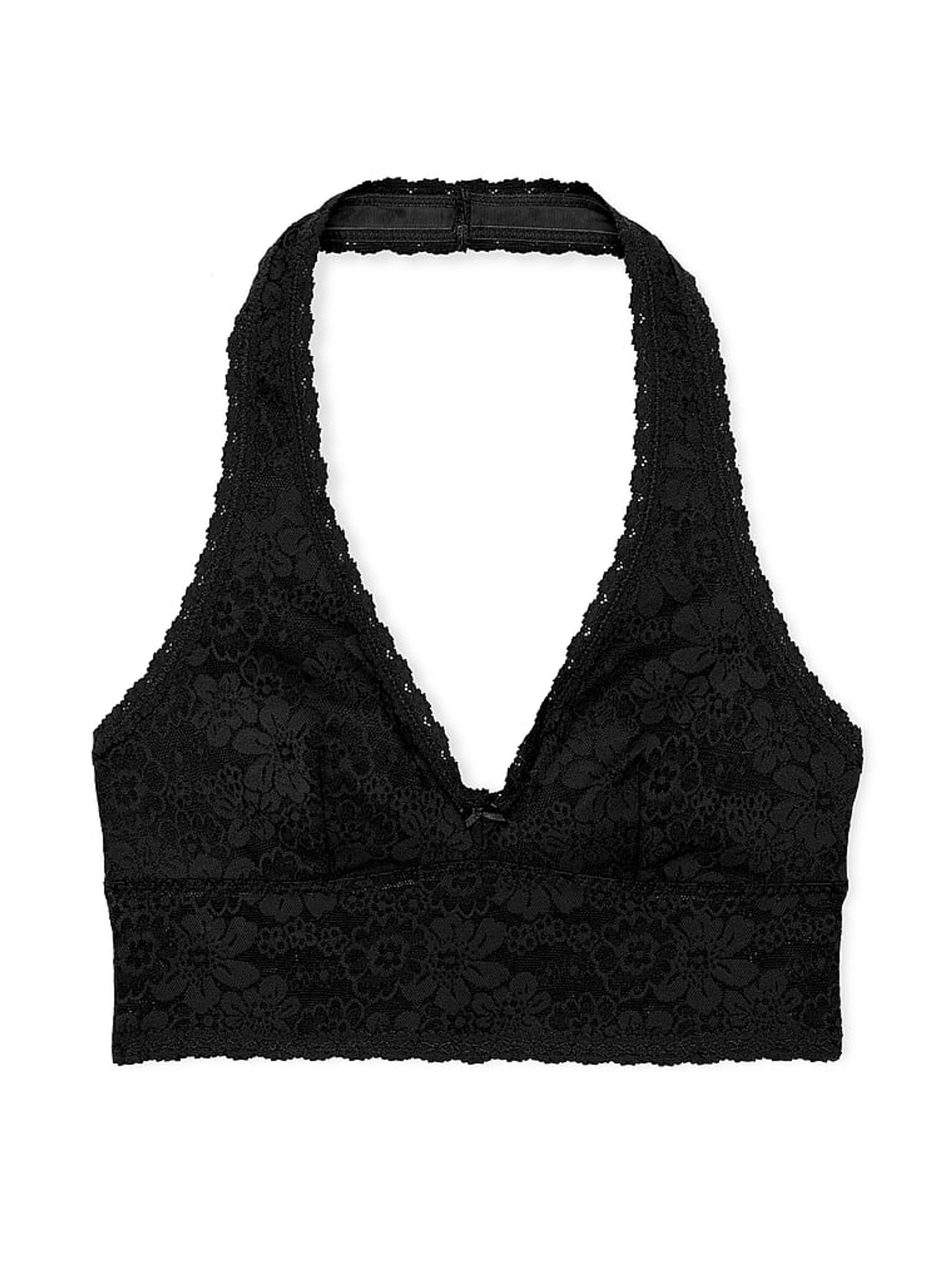 Black Lace Halter Bra Top - Image 3 of 3