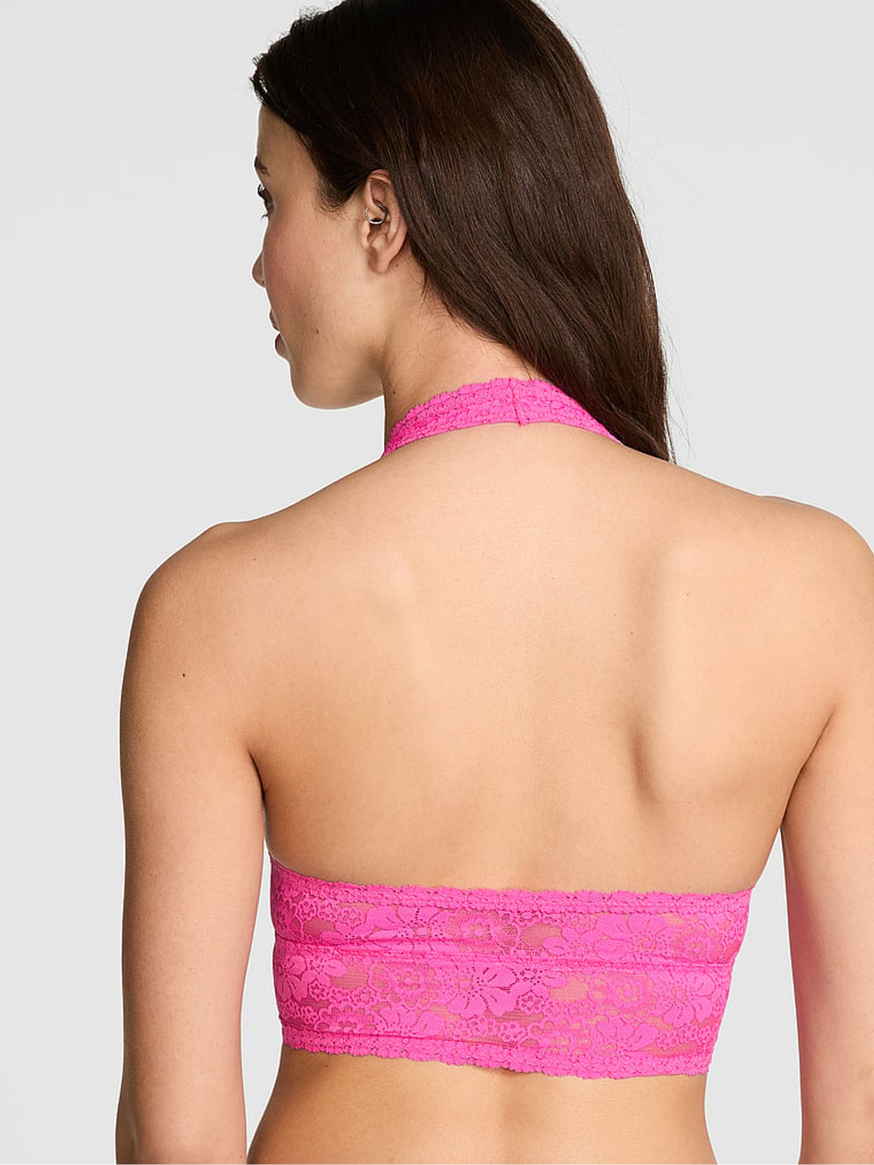 Pink Gossip Lace Halter Bra Top - Image 2 of 3